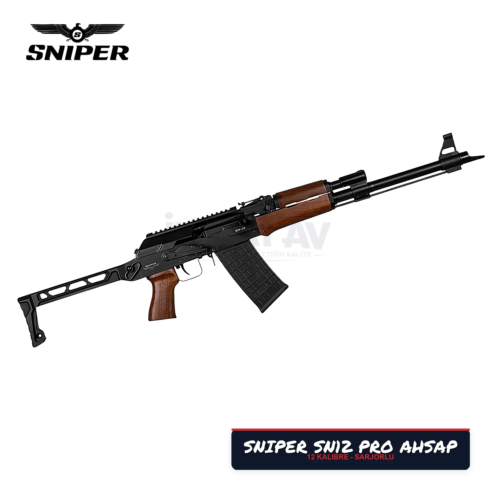 Sniper SN-12 Pro Ahşap Şarjörlü Av Tüfeği