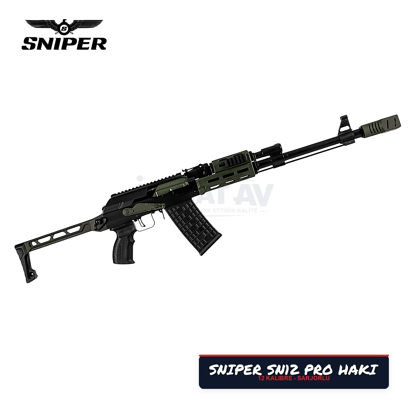 Sniper SN-12 Pro Haki Şarjörlü Av Tüfeği
