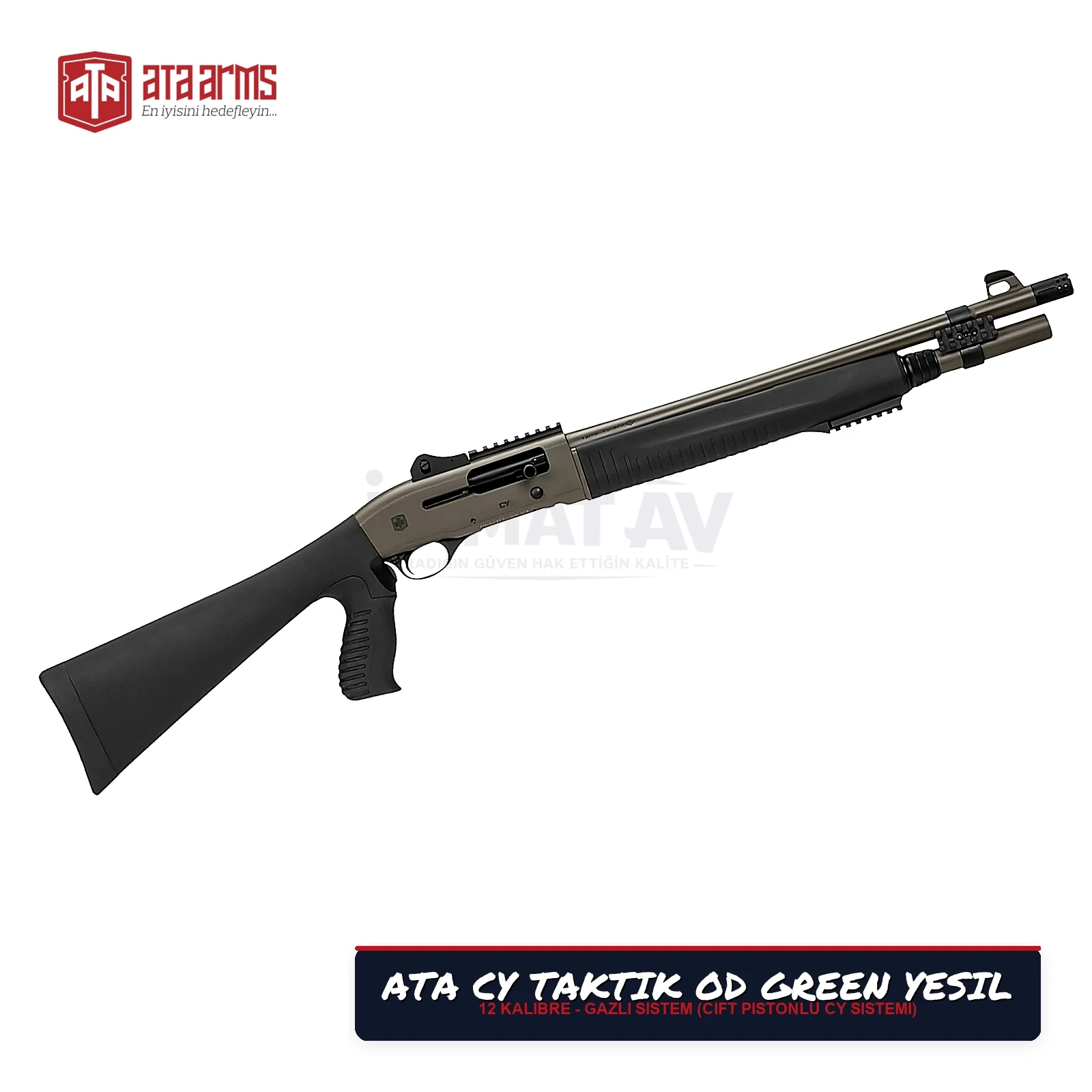 Ata CY Taktik OD Green Yeşil Yarı Otomatik Av Tüfeği