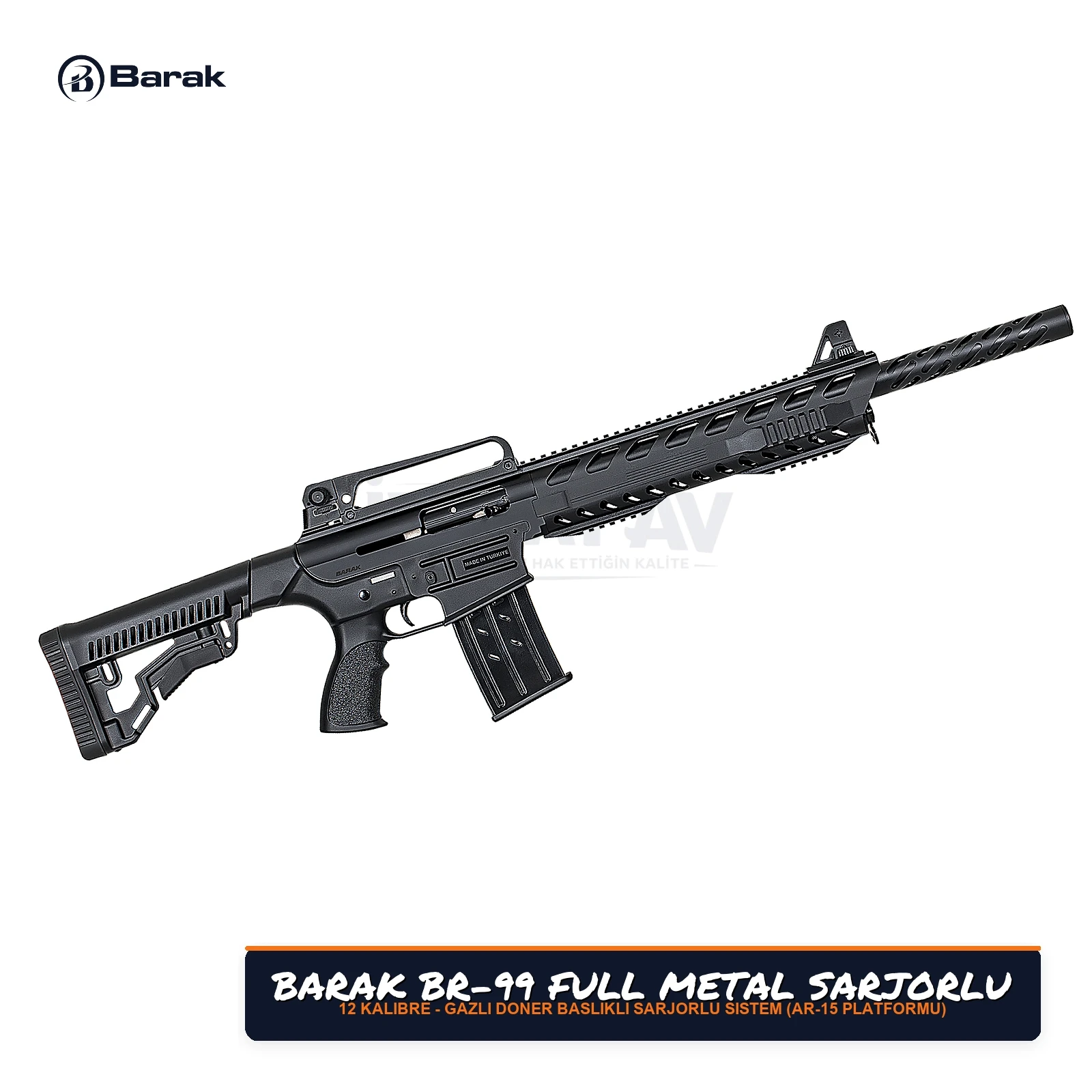 Barak BR-99 Full Metal Şarjörlü Av Tüfeği