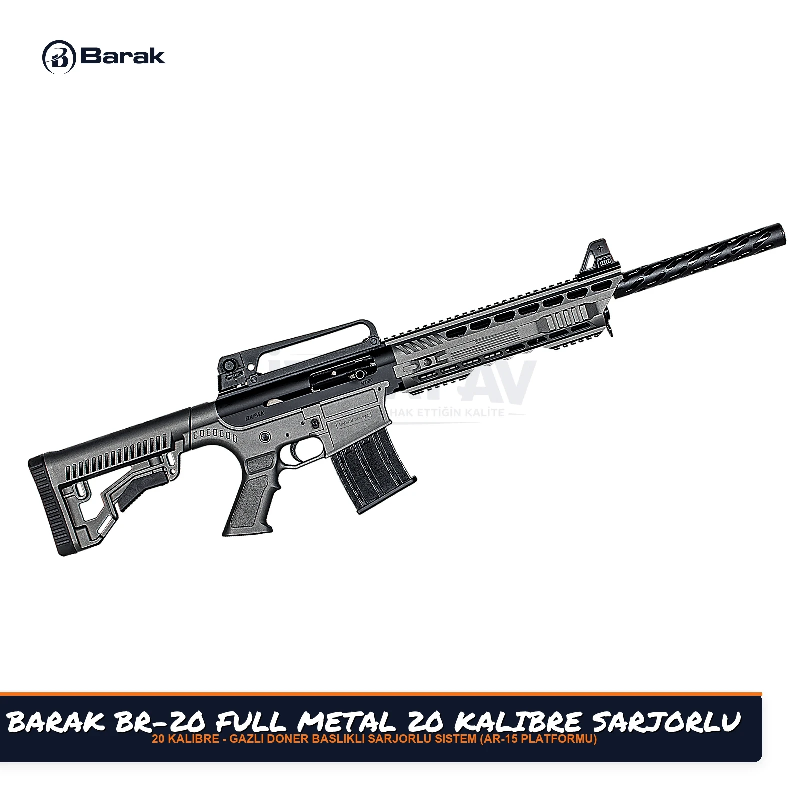 Barak BR-20 Full Metal 20 Kalibre Şarjörlü Av Tüfeği
