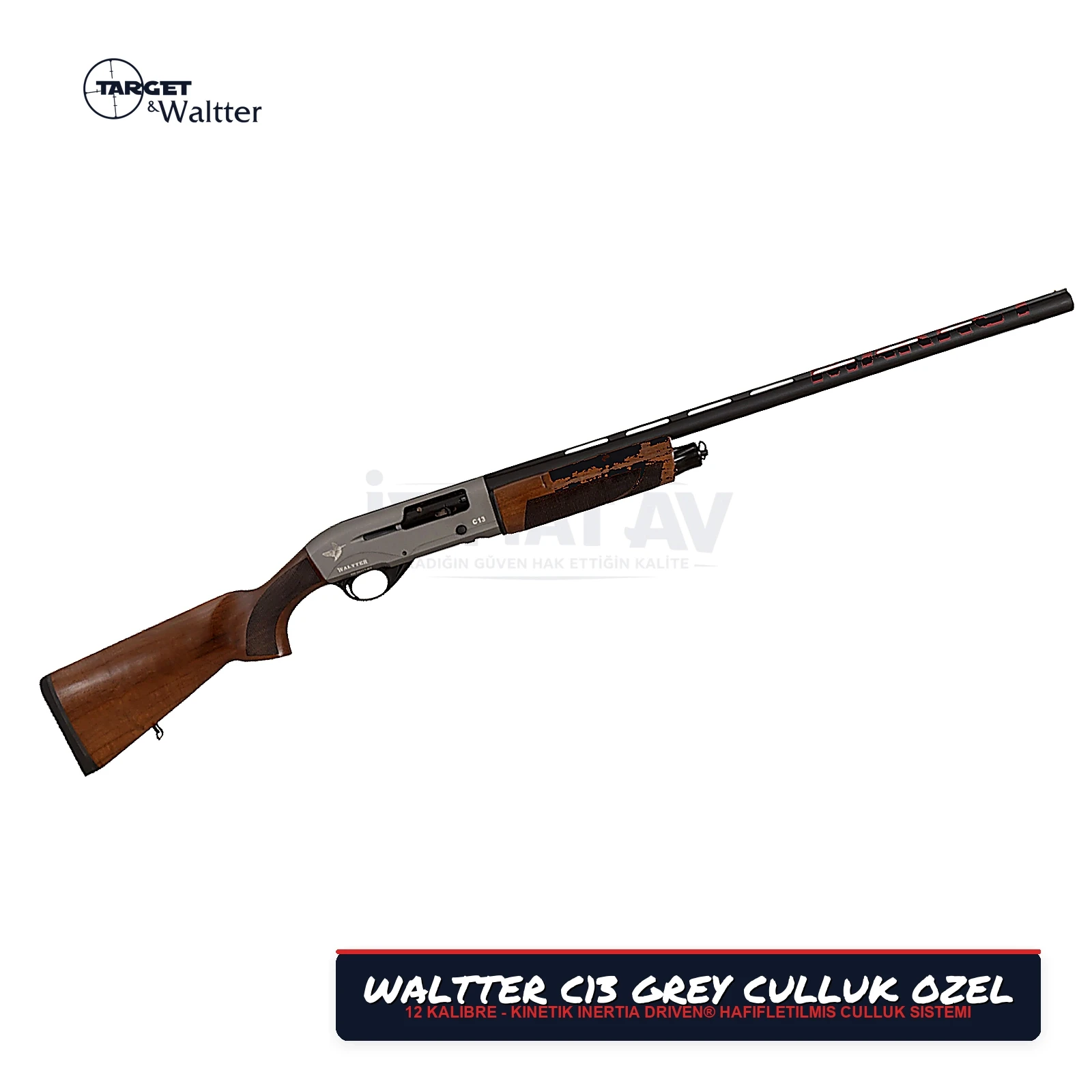 Waltter C13 Grey Çulluk Özel Yarı Otomatik Av Tüfeği