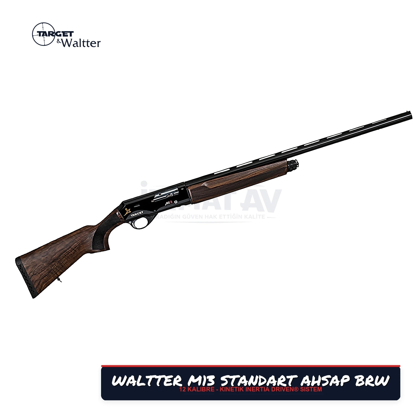 Waltter M13 Standart Ahşap BRW Yarı Otomatik Av Tüfeği