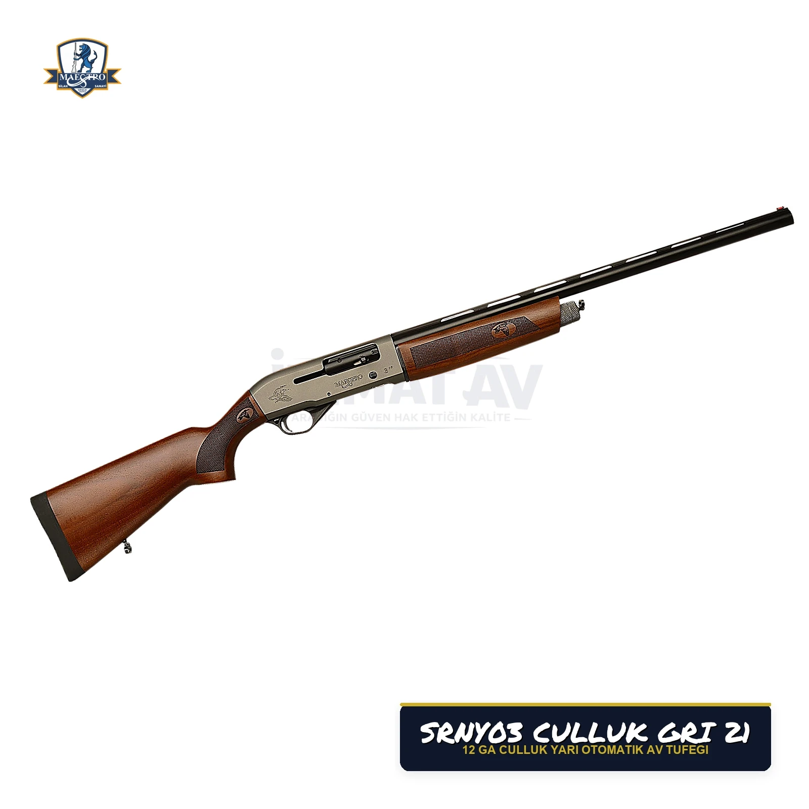 Maestro Arms SRNY03 Çulluk Gri 21 YARI OTOMATİK Av Tüfeği