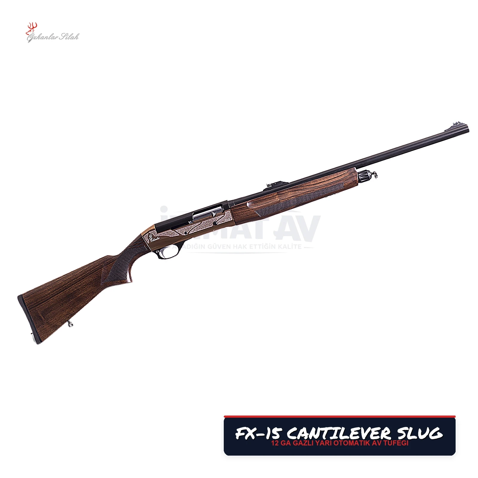 Özkanlar FX-15 Slug Namlu Yarı Otomatik Av Tüfeği