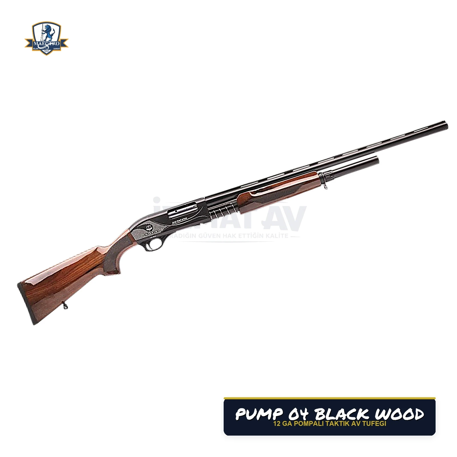 Maestro Arms Pump 04 Black Wood POMPALI Av Tüfeği