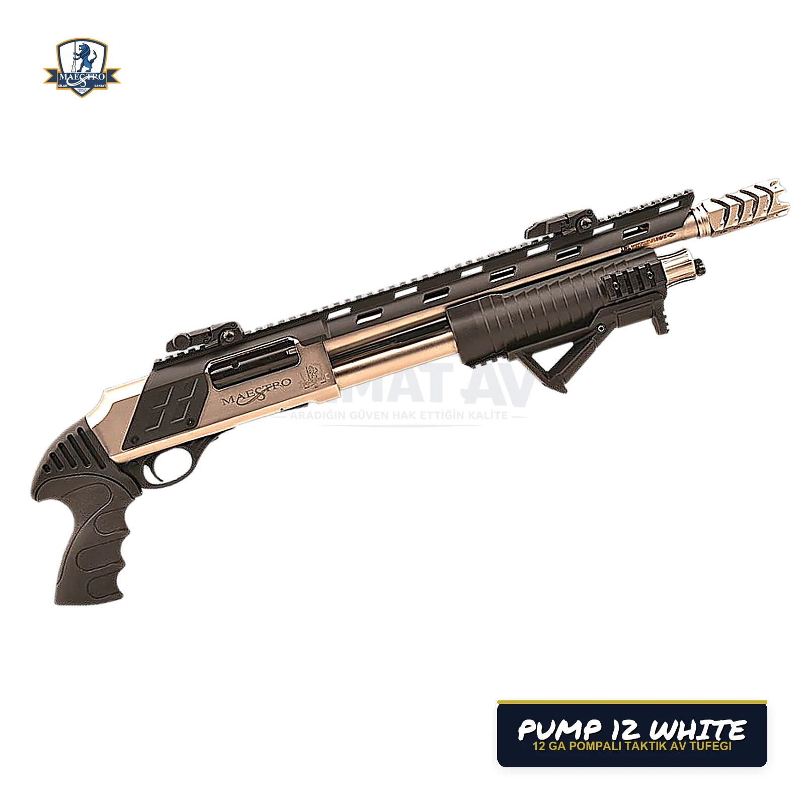 Maestro Arms Pump 12 White POMPALI Av Tüfeği