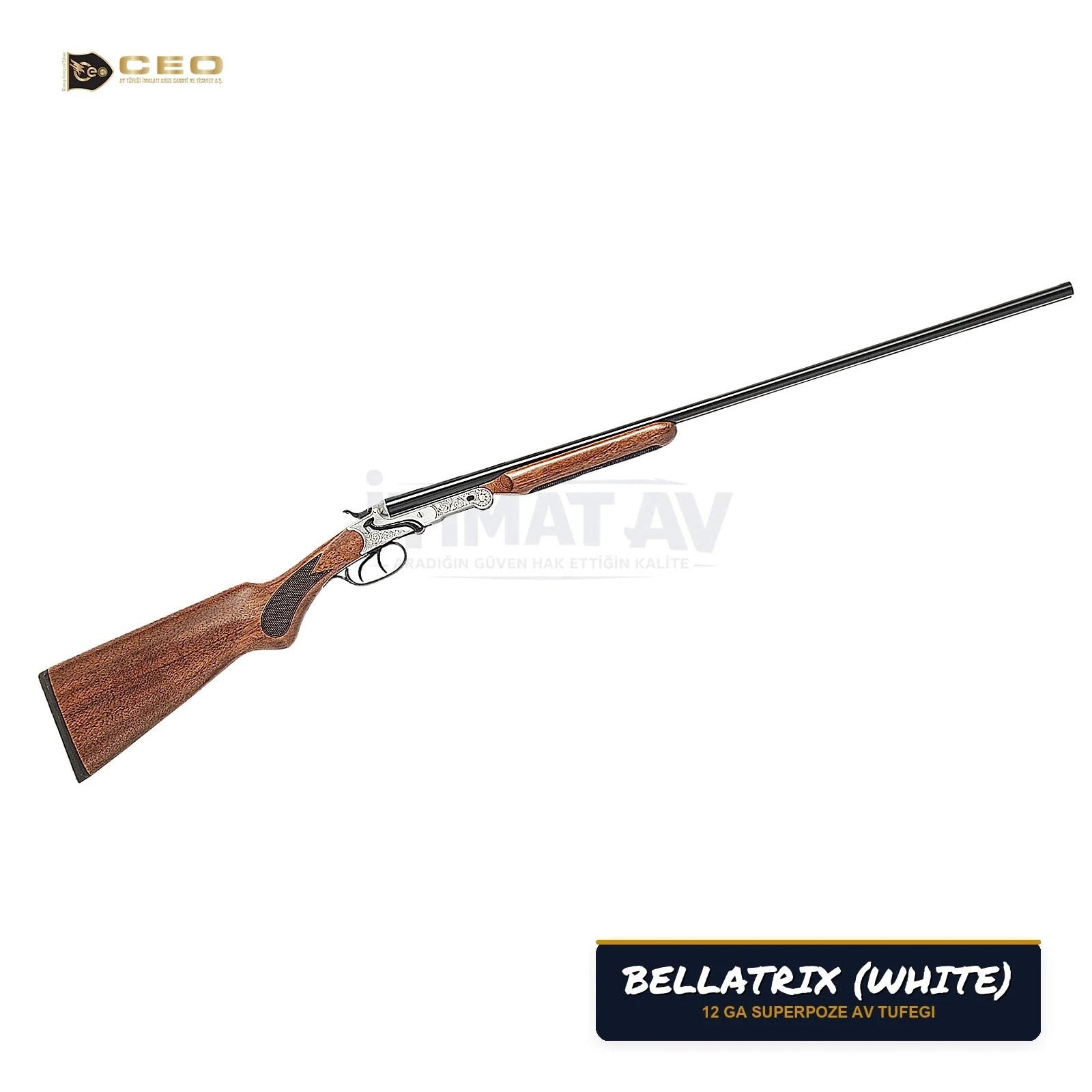 CEO Arms BELLATRIX WHİTE 12 Kalibre Süperpoze Av Tüfeği