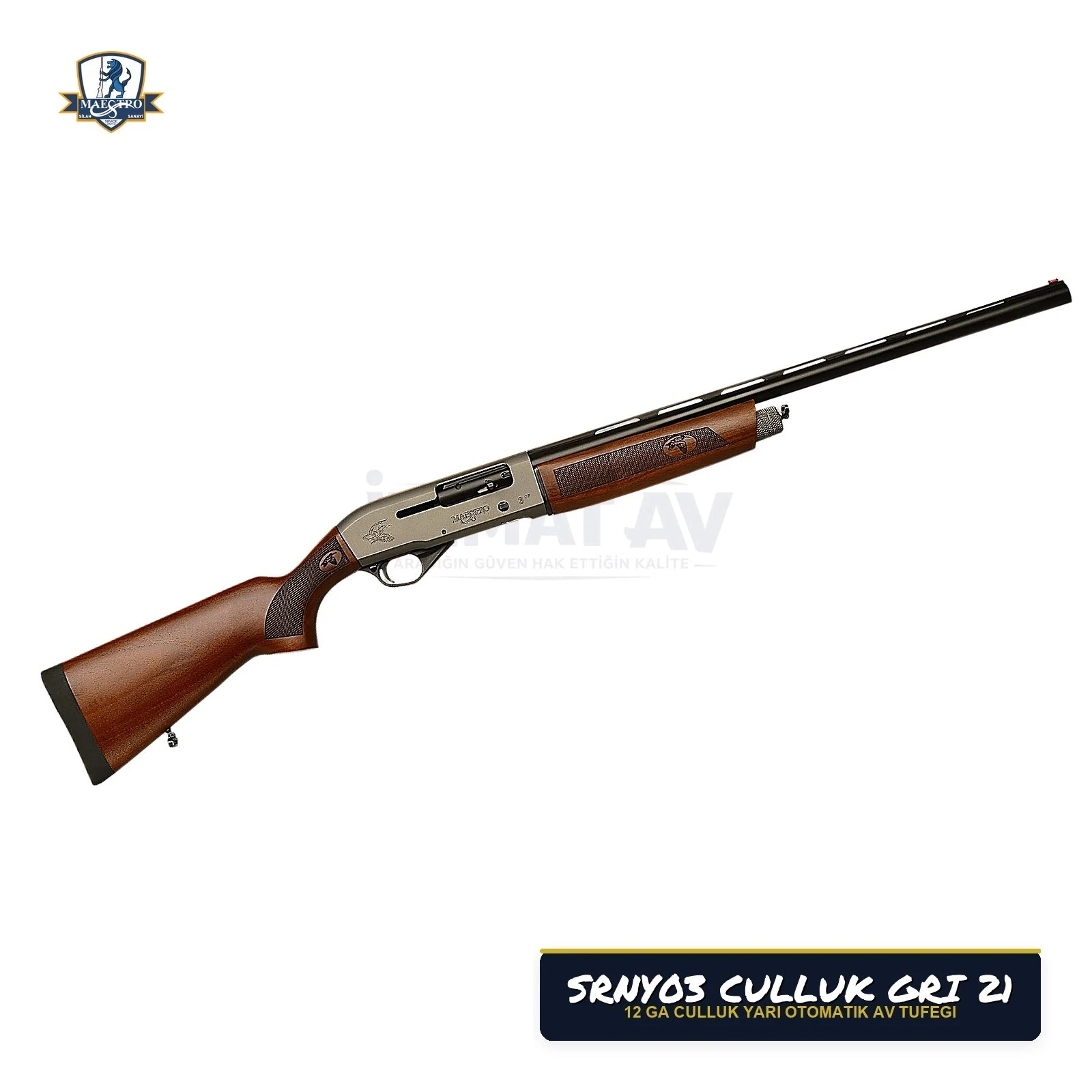 Maestro Arms SRNY03 Çulluk Gri 21 12 Kalibre Yarı Otomatik Av Tüfeği