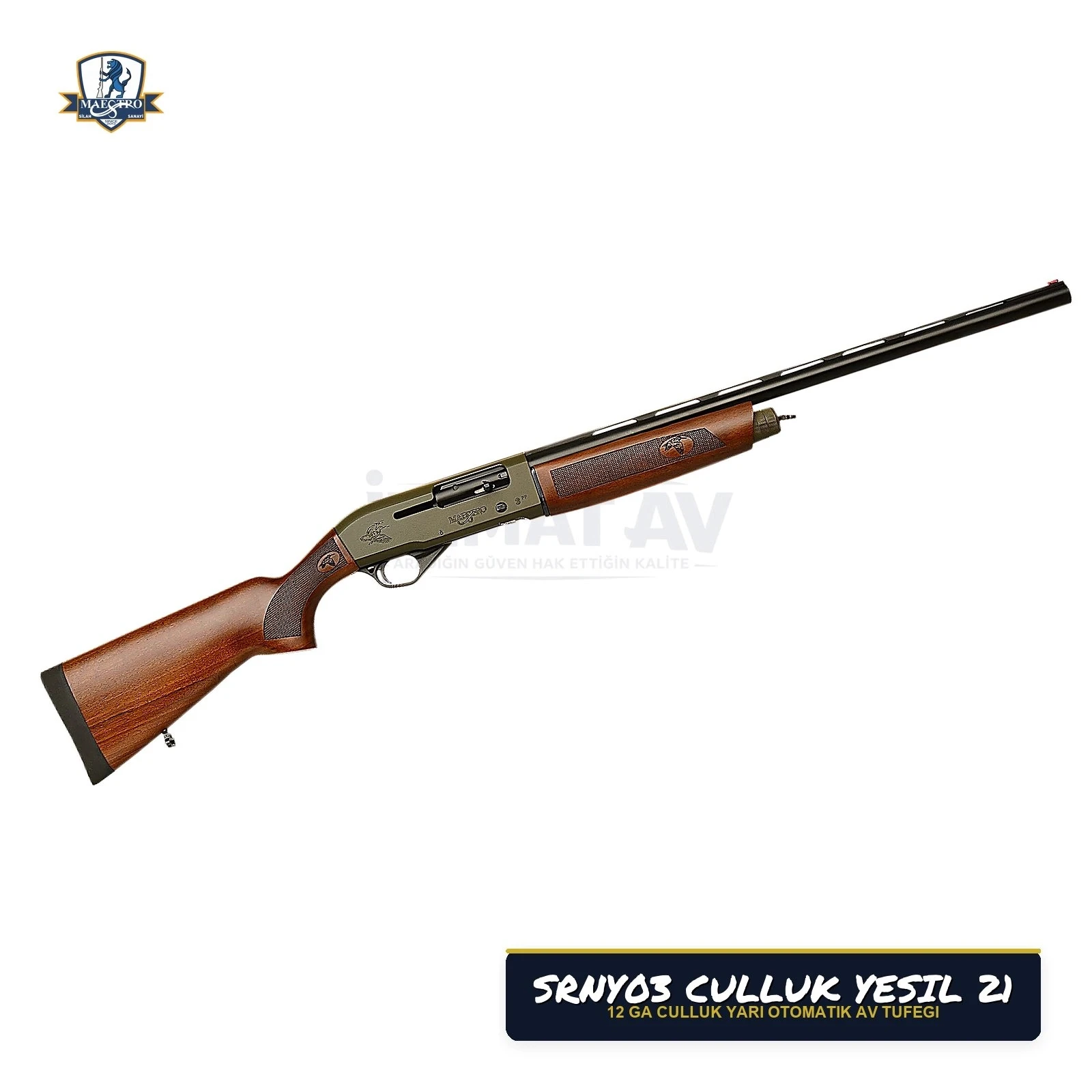 Maestro Arms SRNY03 Çulluk Yesil 21 12 Kalibre Yarı Otomatik Av Tüfeği