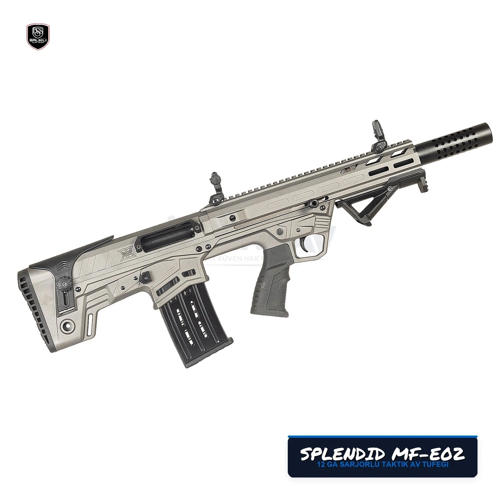 Balıklı Arms SPLENDID MF-E02 12 Kalibre Şarjörlü Taktik Av Tüfeği