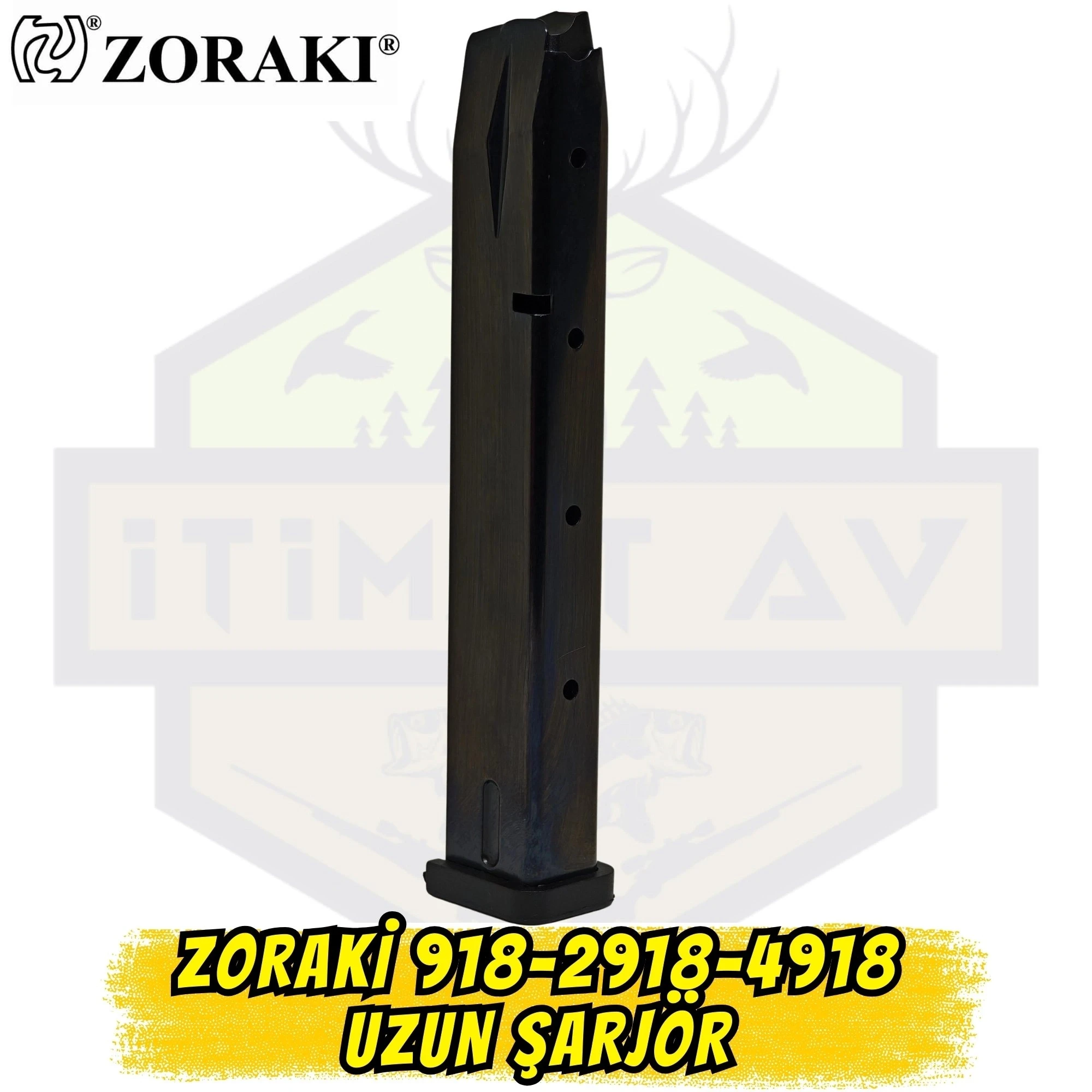 Zoraki 2918-T Kurusıkı Tabanca Uzun Yedek Şarjörü