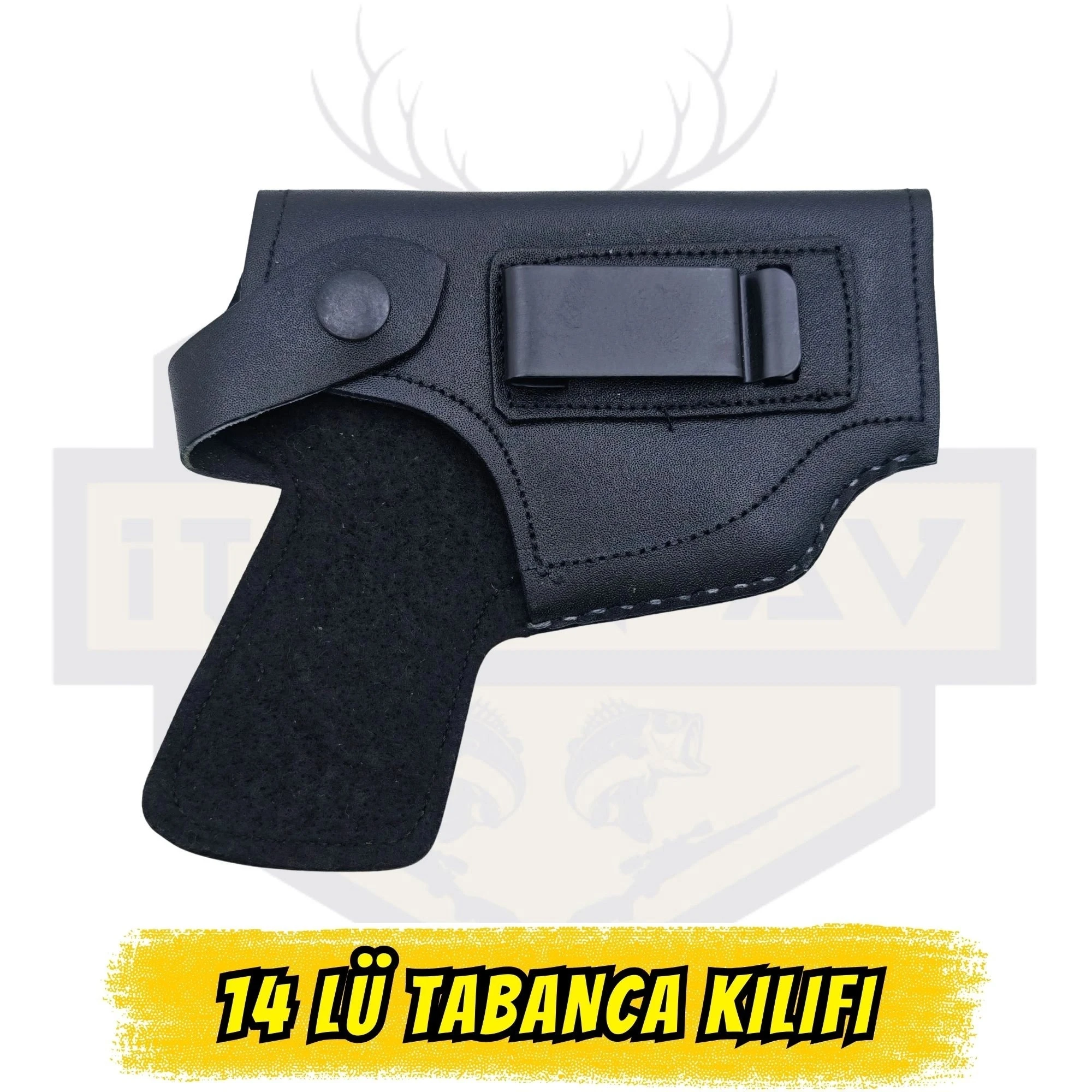 Browning 14lü ve Yerli Modeller İçin Hakiki Deri Bel Kılıfı