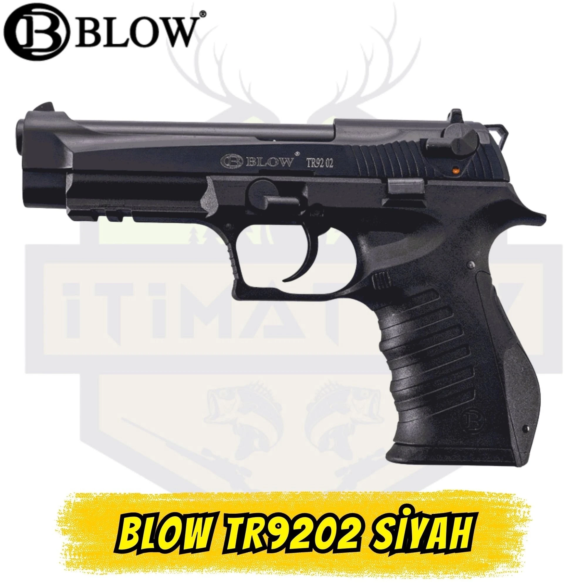 Blow TR9202 Kurusıkı Tabanca - Mat Siyah (17+1 Yüksek Kapasite)