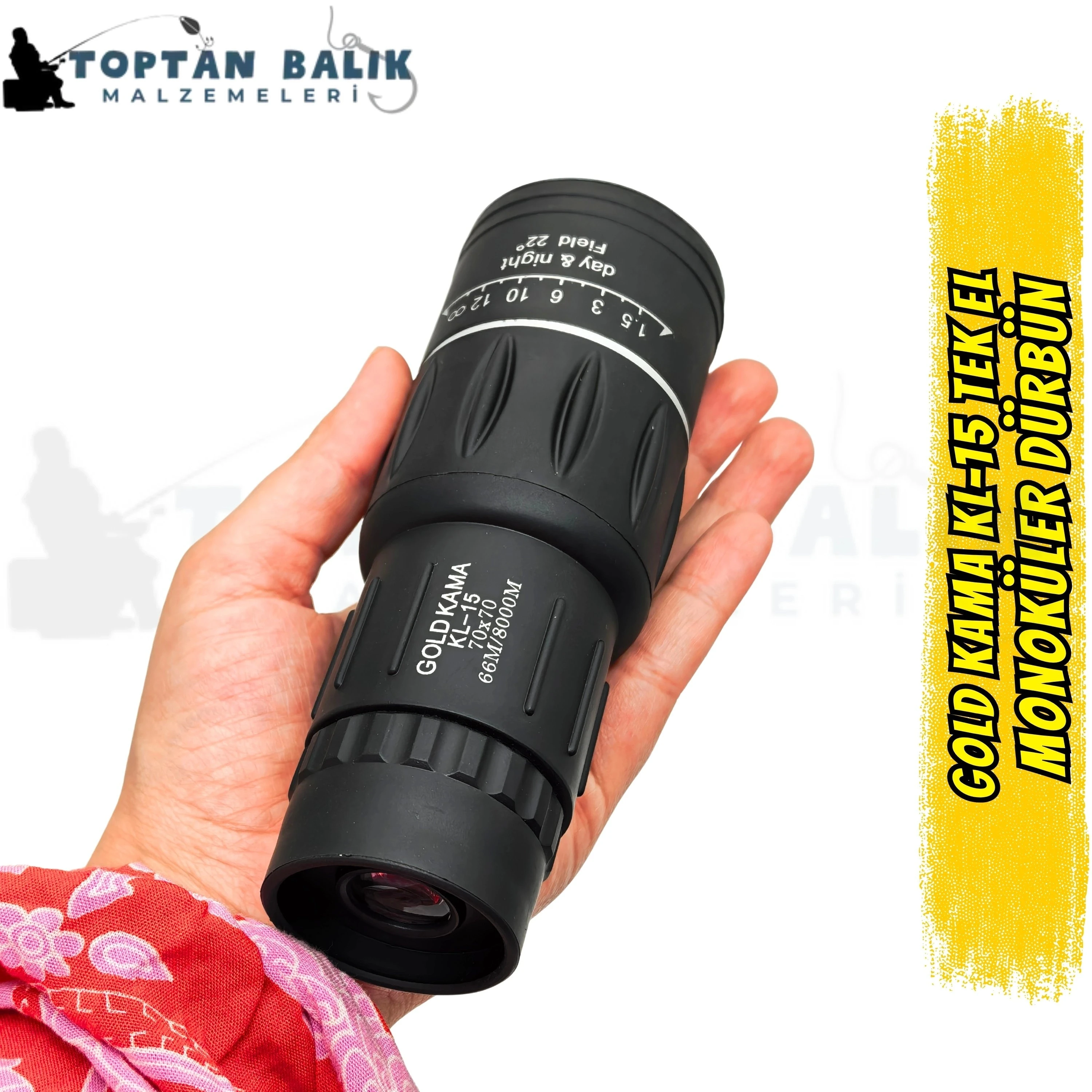 Gold Kama KL-15 Tek El Monoküler Dürbün 70x70 (66m / 8000m)