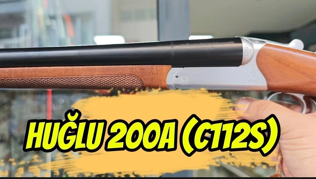 Huğlu 200A (C112S) Çifte Av Tüfeği (12 GA & 20 GA - Tek Parça Dövme Çelik Kasa - El Oyması Gravürlü - Türk Cevizi)
