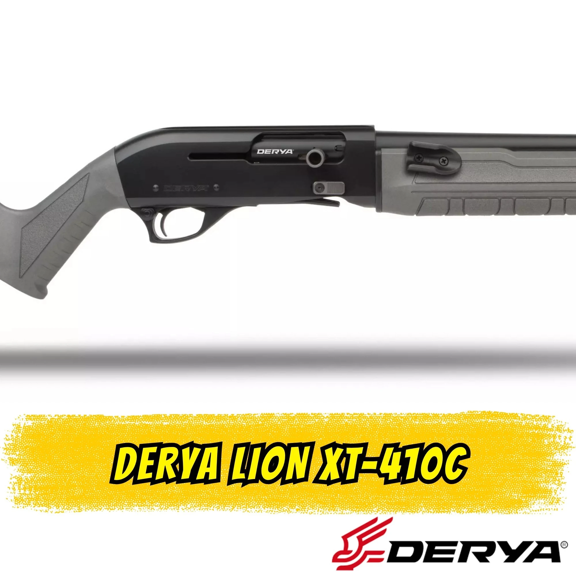 Derya Lion XT-410C Yarı Otomatik Av Tüfeği (12 GA - Grey Cerakote - 47 cm Slug Namlu)