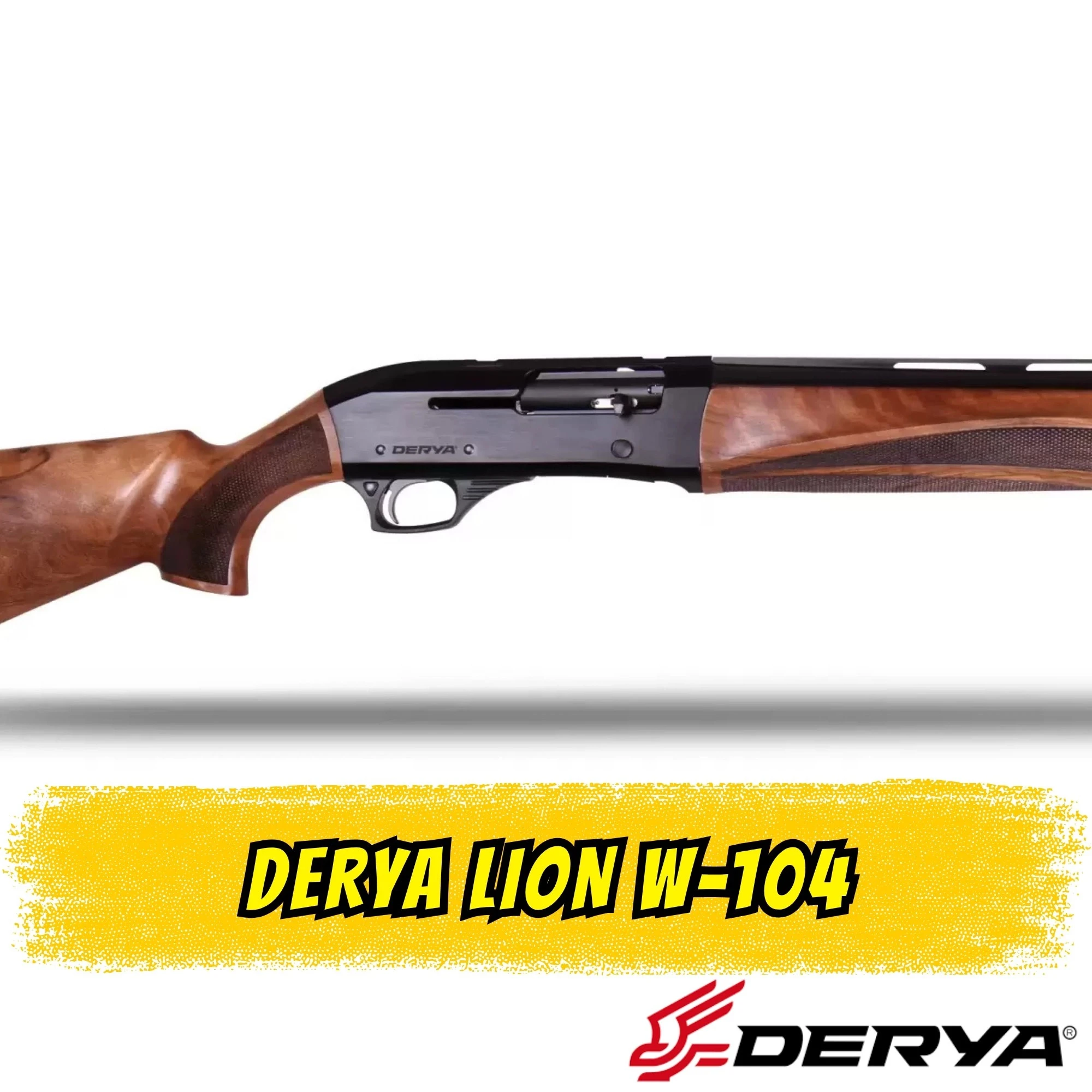 Derya Lion W-104 Yarı Otomatik Av Tüfeği (12 GA - Ahşap - 71 cm Namlu)