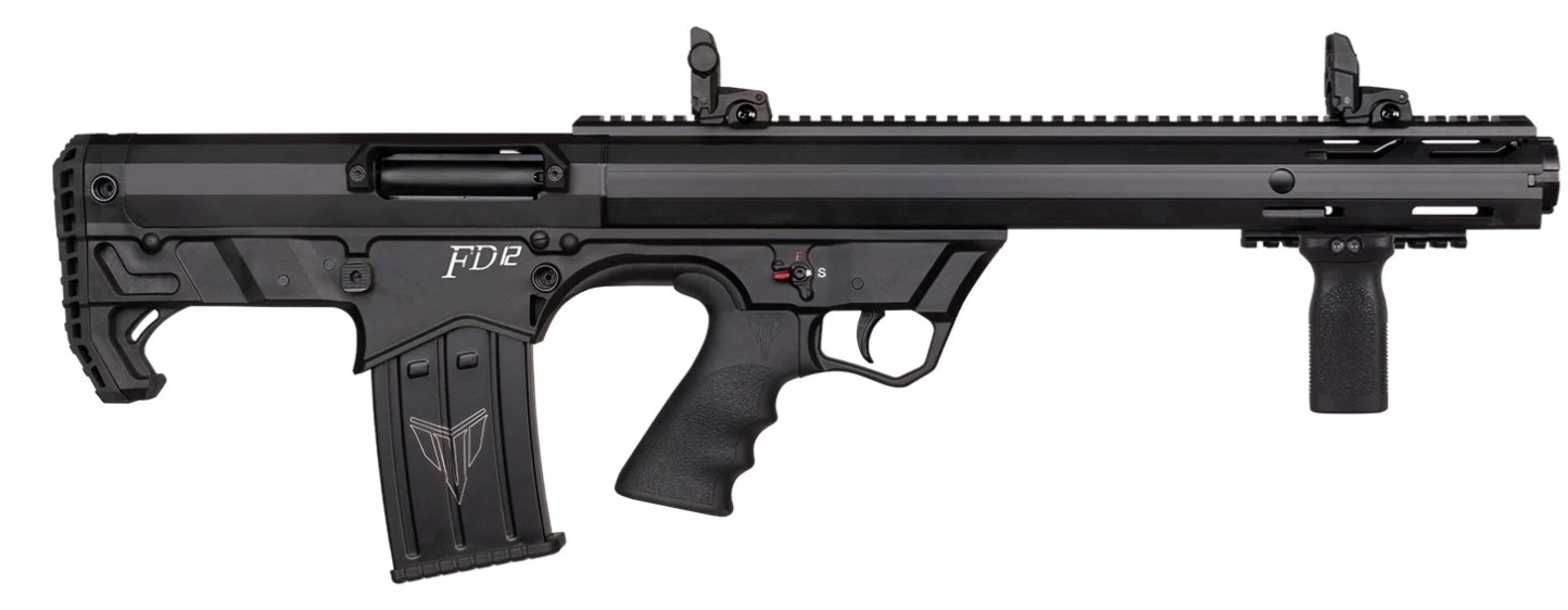 Kariyer FD-12 Bullpup Şarjörlü Pompalı Av Tüfeği - Siyah (12 GA - 47 cm Namlu)