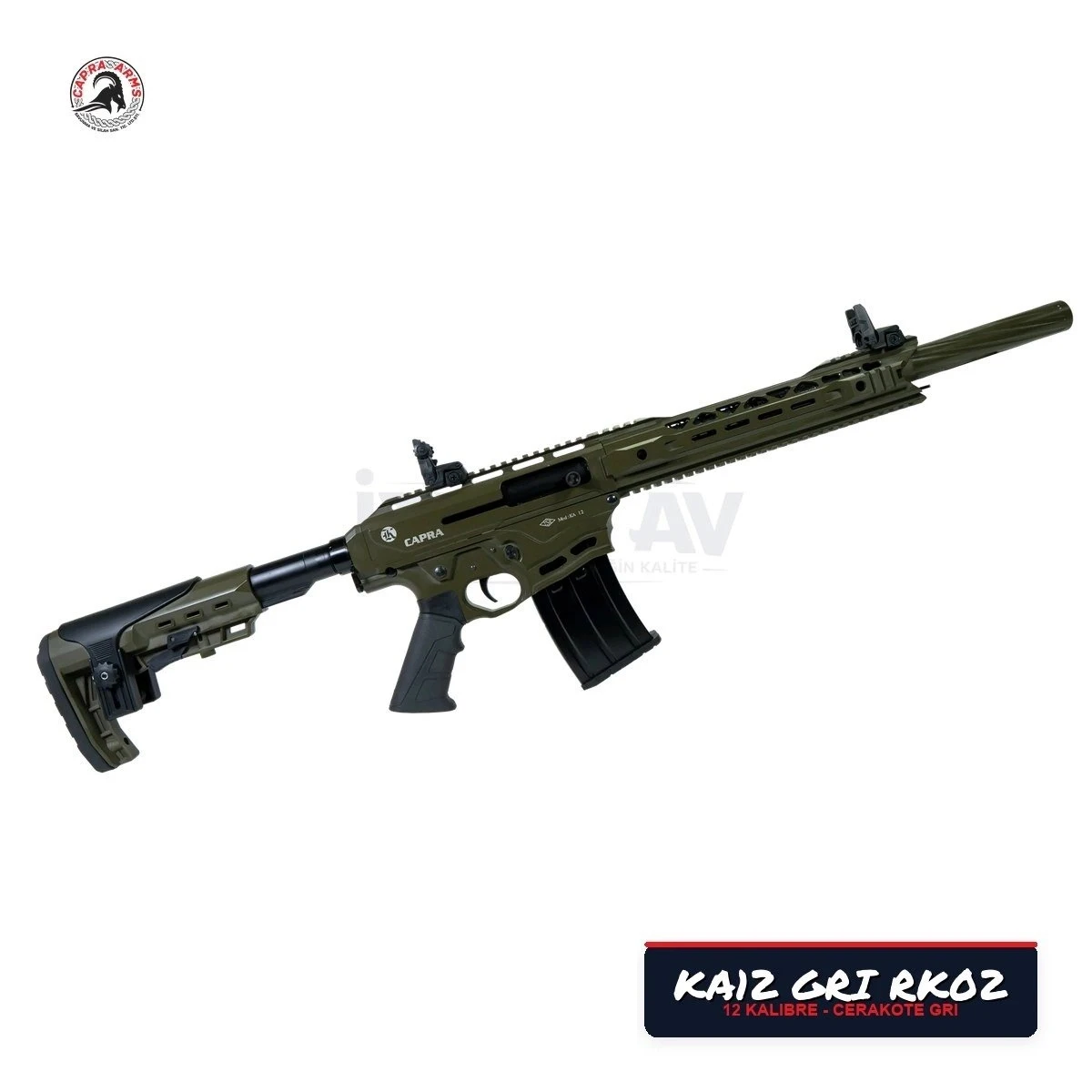 Capra KA12 Gri (RK02) Şarjörlü Yarı Otomatik Av Tüfeği