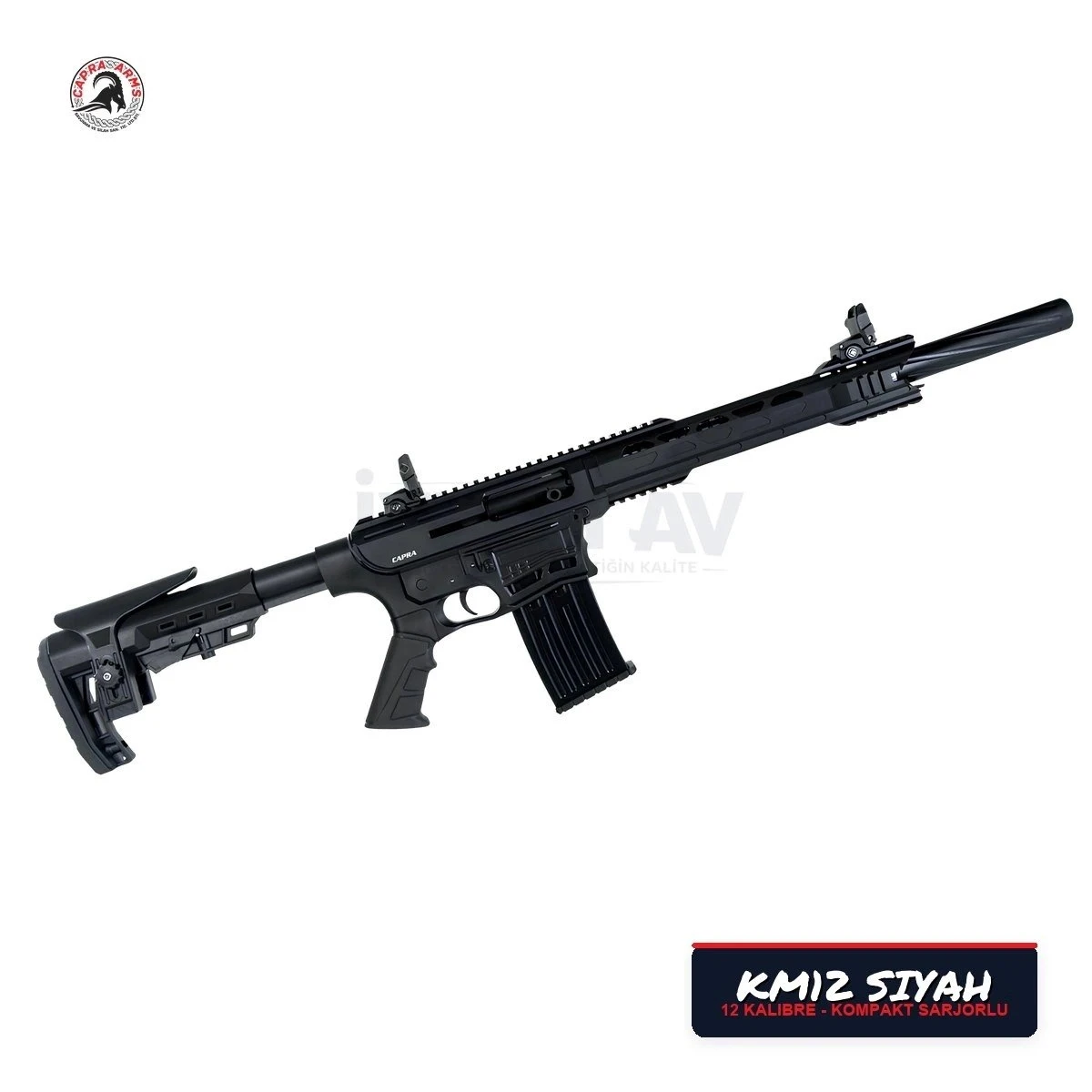 Capra KM12 Siyah Şarjörlü Yarı Otomatik Av Tüfeği