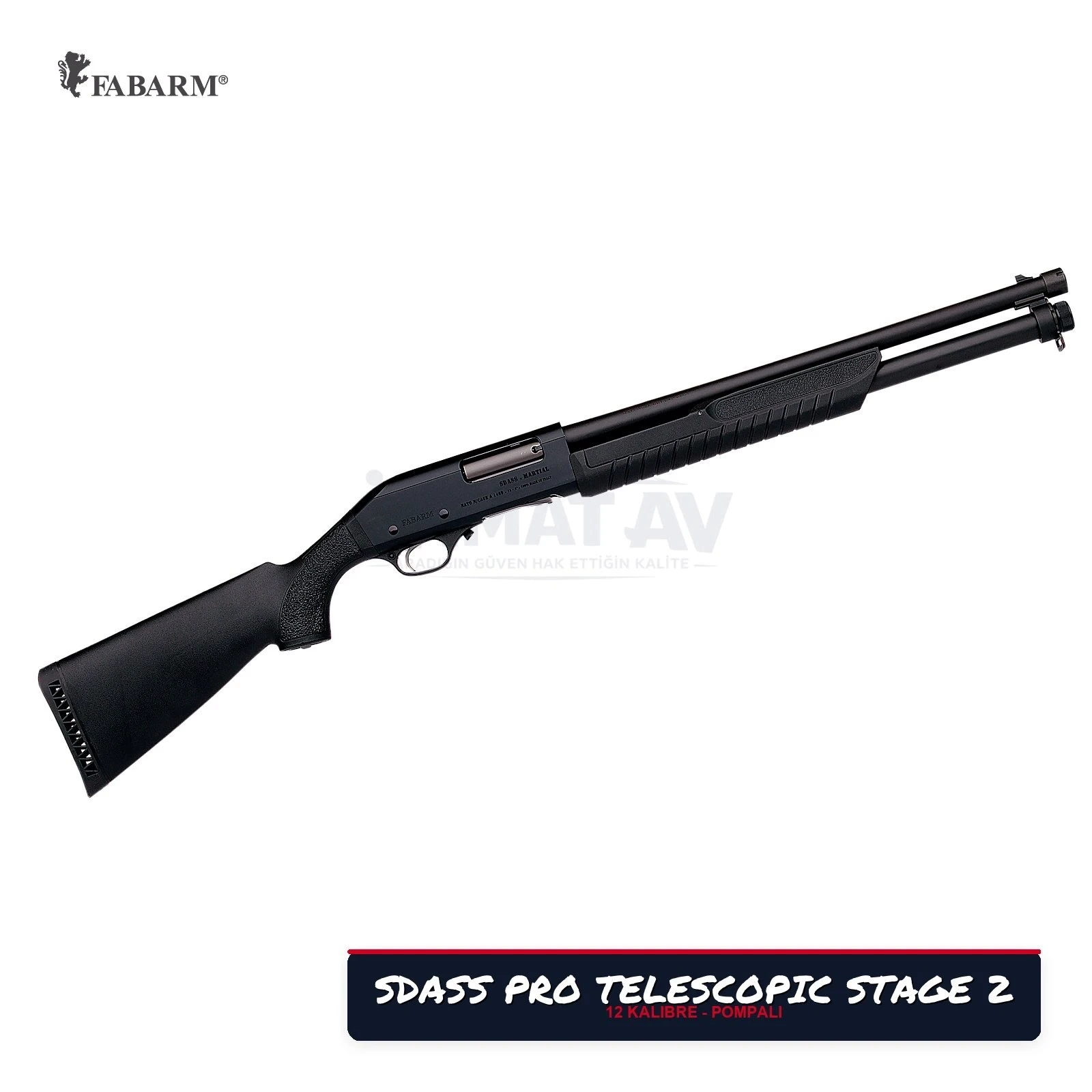 FABARM SDASS PRO TELESCOPIC STAGE 2 GREY POMPALI AV TÜFEĞİ