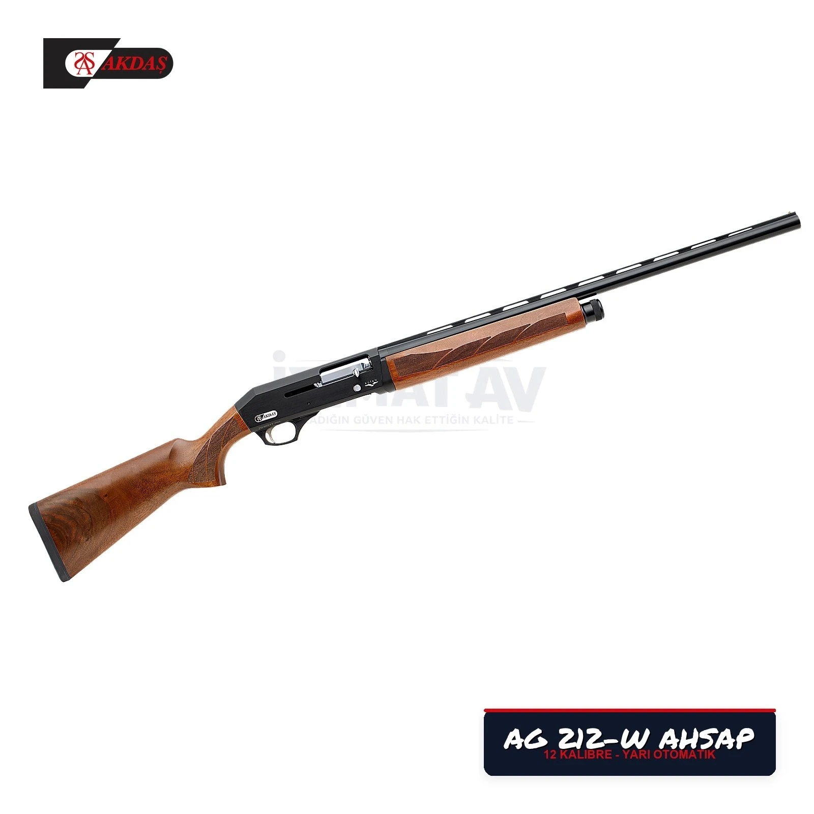 AKDAŞ AG 212-W AHŞAP YARI OTOMATİK AV TÜFEĞİ