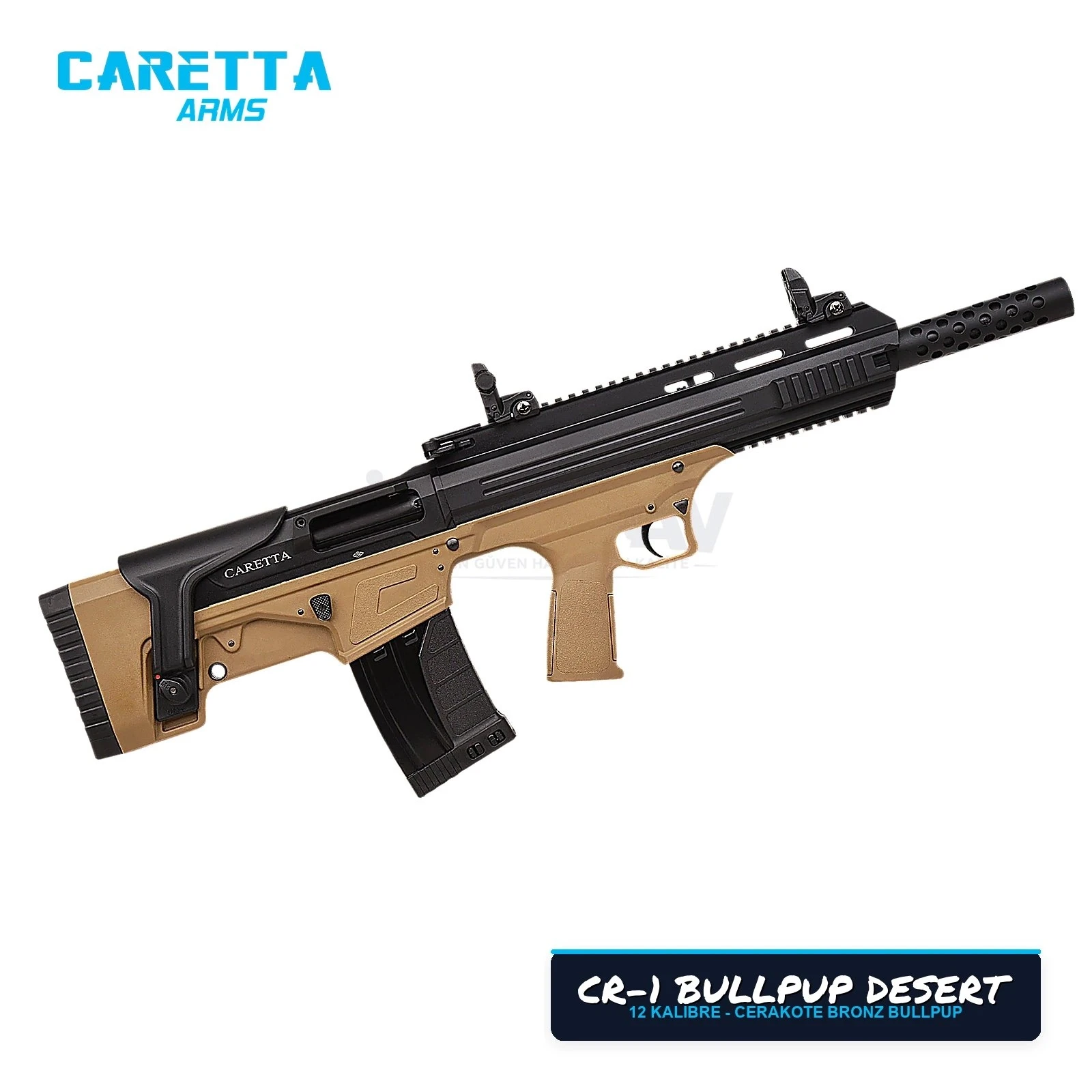 Caretta CR-1 Bullpup Bronz (Çöl) 12 Kalibre Şarjörlü Av Tüfeği