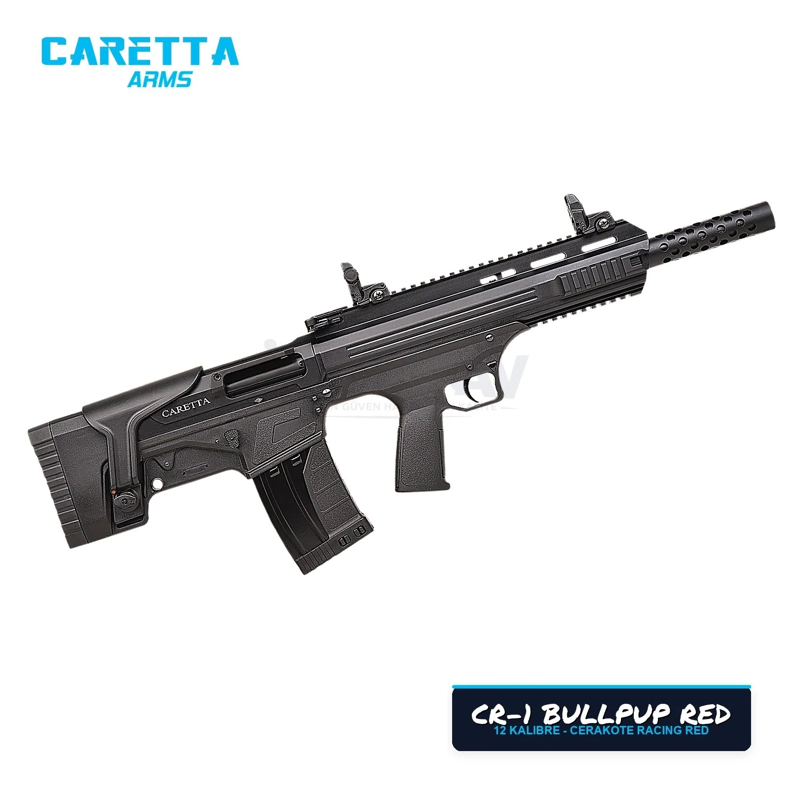 Caretta CR-1 Bullpup Kırmızı 12 Kalibre Şarjörlü Av Tüfeği