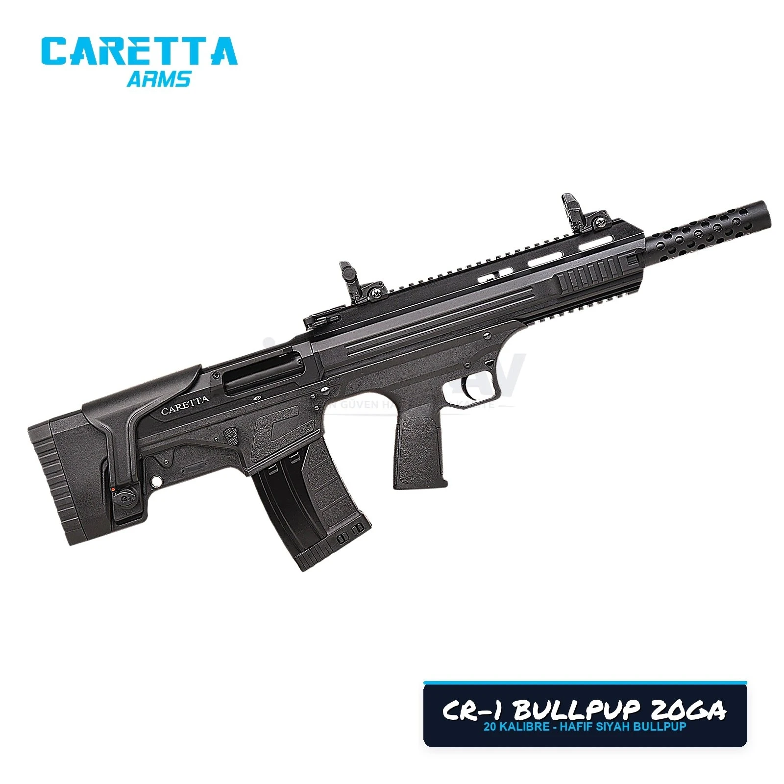 Caretta CR-1 Bullpup Siyah 20 Kalibre Şarjörlü Av Tüfeği