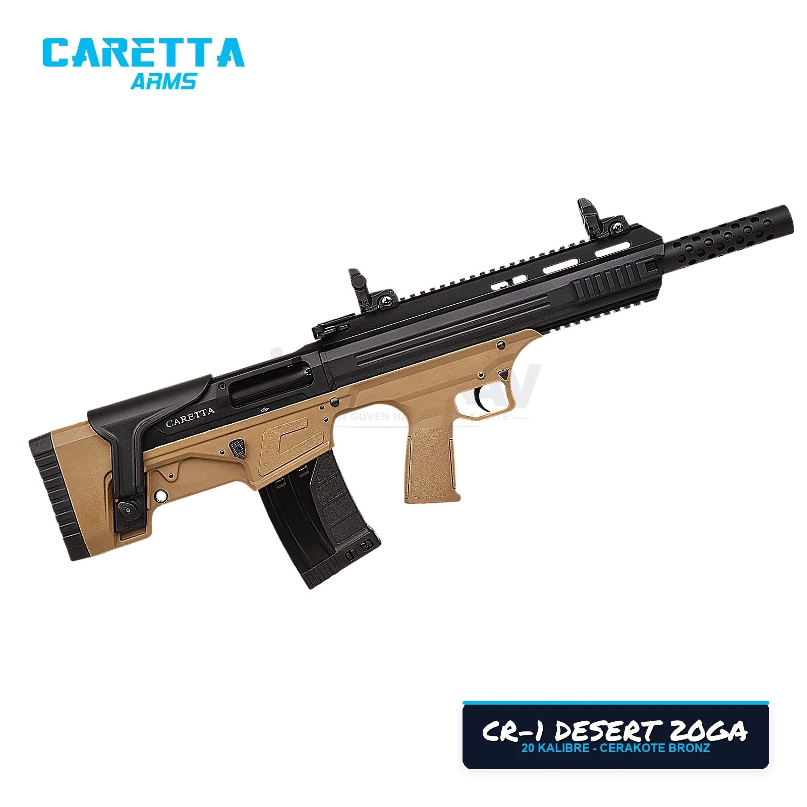 Caretta CR-1 Bullpup Bronz 20 Kalibre Şarjörlü Av Tüfeği