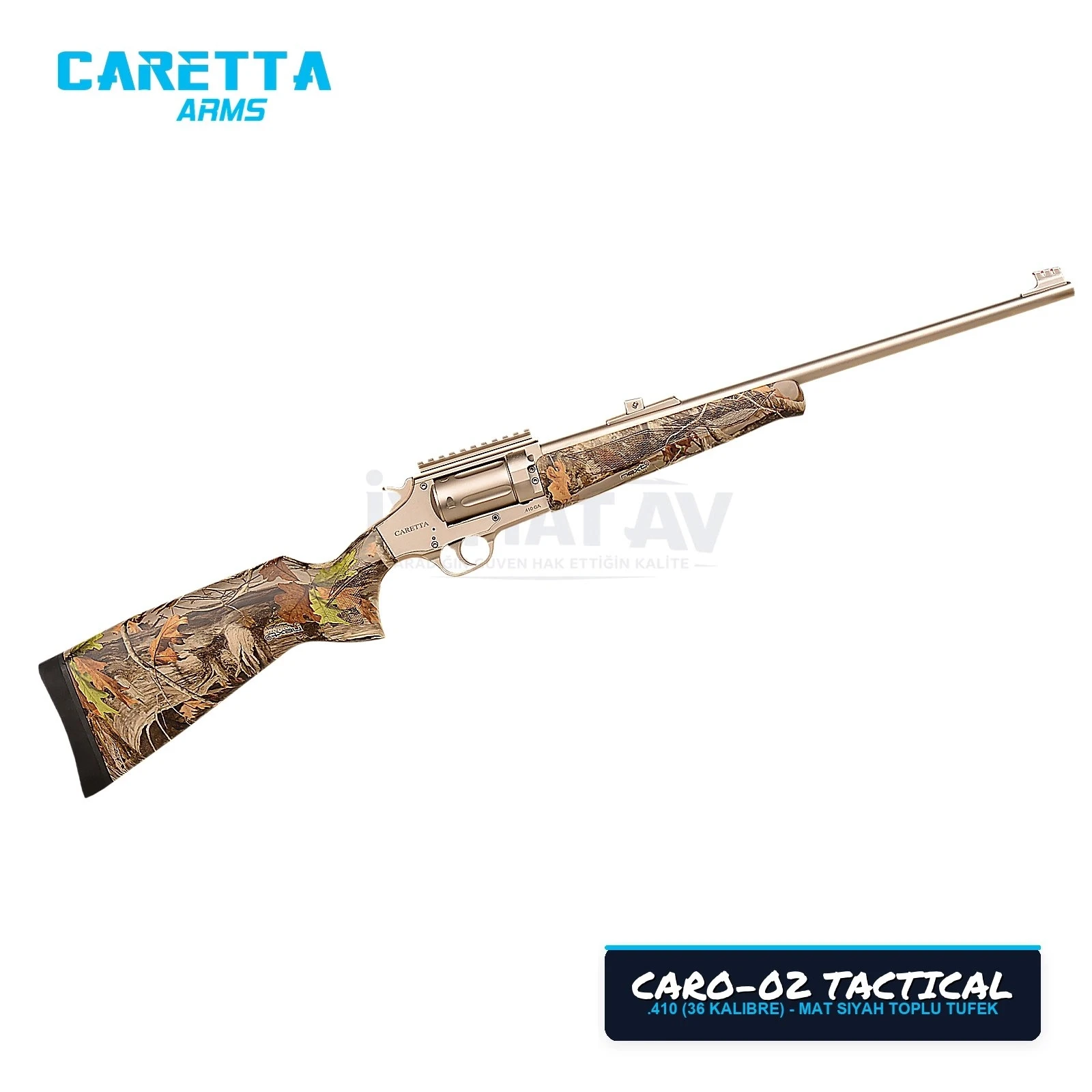Caretta CARO-02 Taktik Siyah Toplu Av Tüfeği 36 Kalibre (.410)