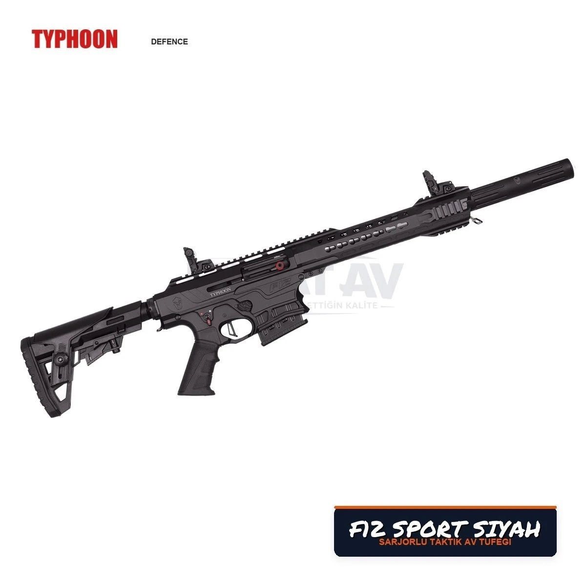 Typhoon F12 Siyah Şarjörlü Yarı Otomatik Av Tüfeği
