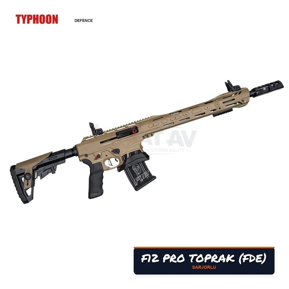 Typhoon F12 PRO Toprak (FDE) Şarjörlü Av Tüfeği