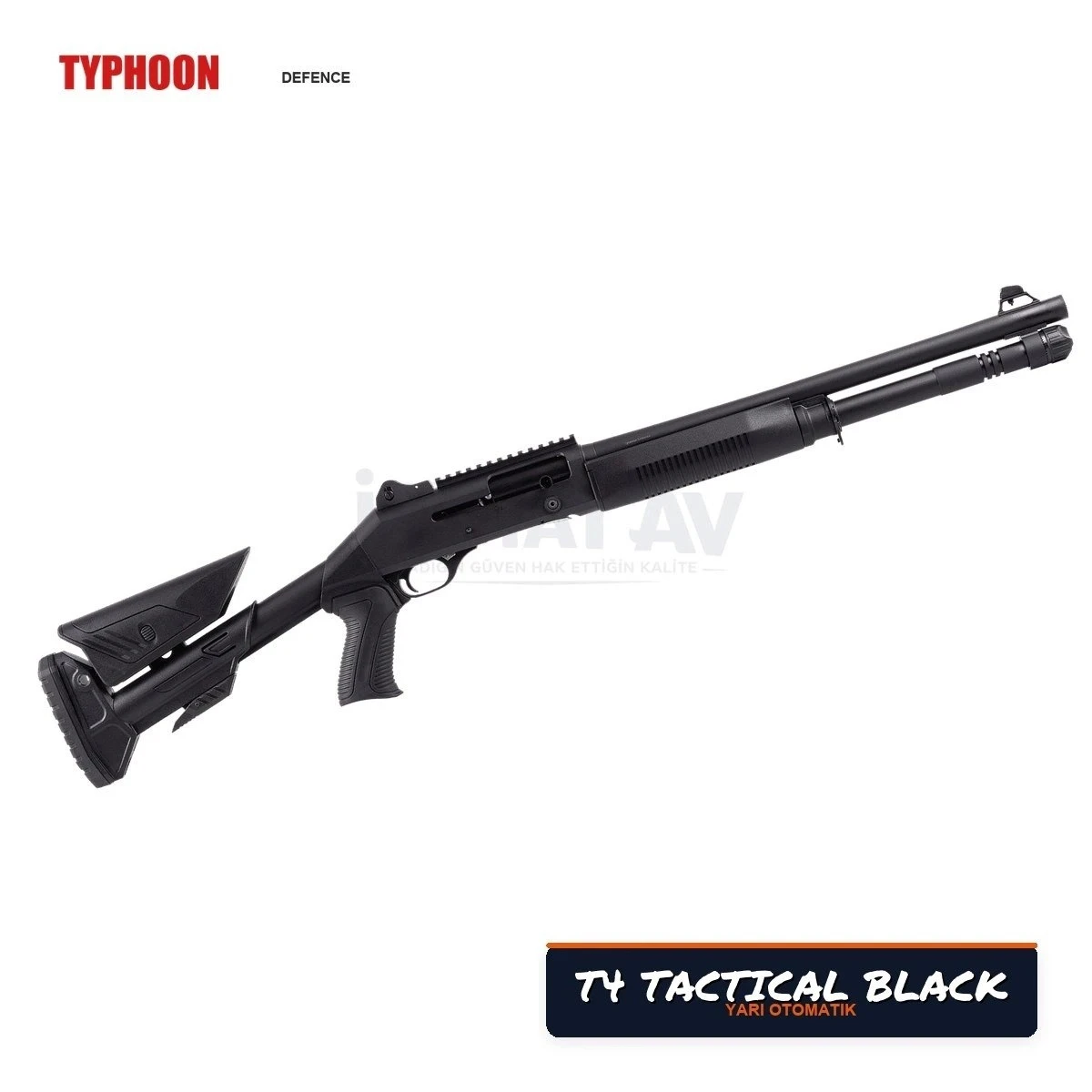 Typhoon T4 Tactical Black Yarı Otomatik Av Tüfeği