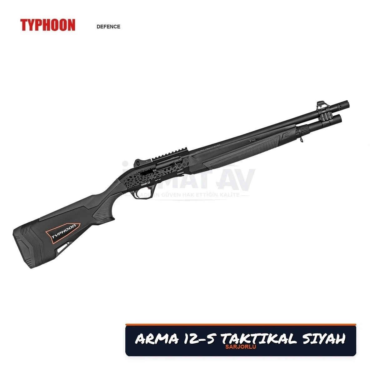Typhoon Arma 12-S Taktikal Siyah Şarjörlü Av Tüfeği