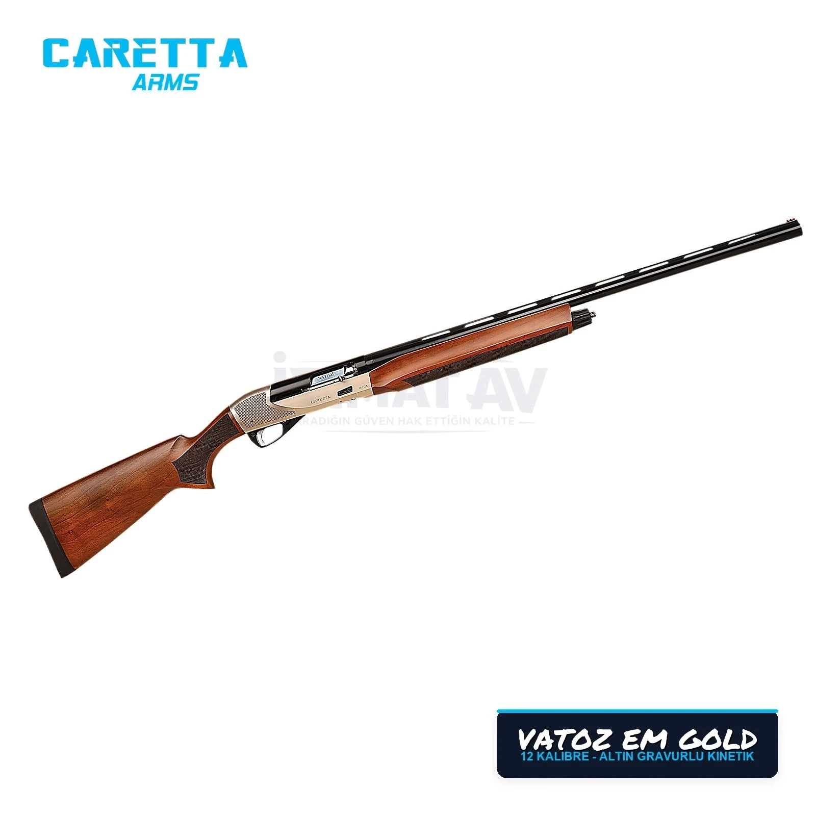 Caretta VATOZ EM Gold İşlemeli Kinetik Av Tüfeği 12 Kalibre