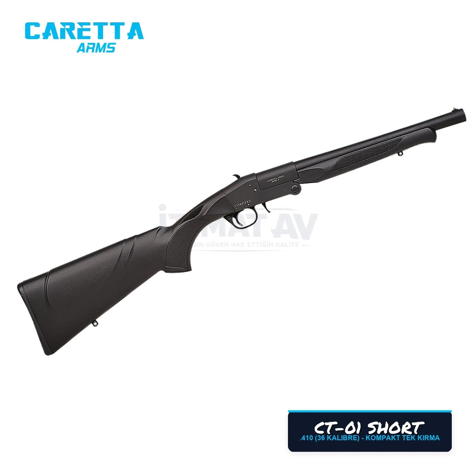 Caretta CT-01 Short Kısa Tek Kırma Av Tüfeği 36 Kalibre (.410)