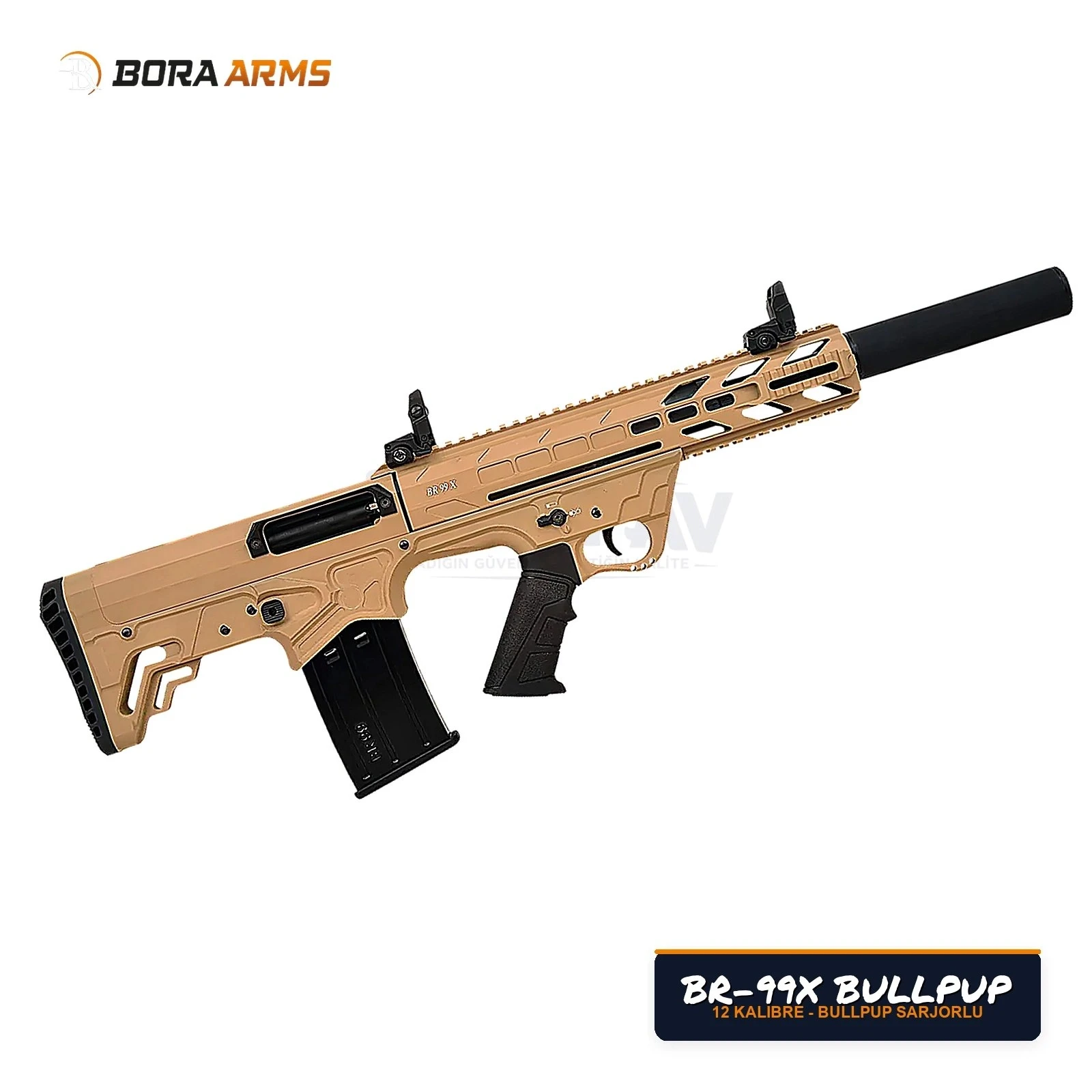 Bora Arms BR-99X Bullpup Çöl / Bronz 12 Kalibre Av Tüfeği