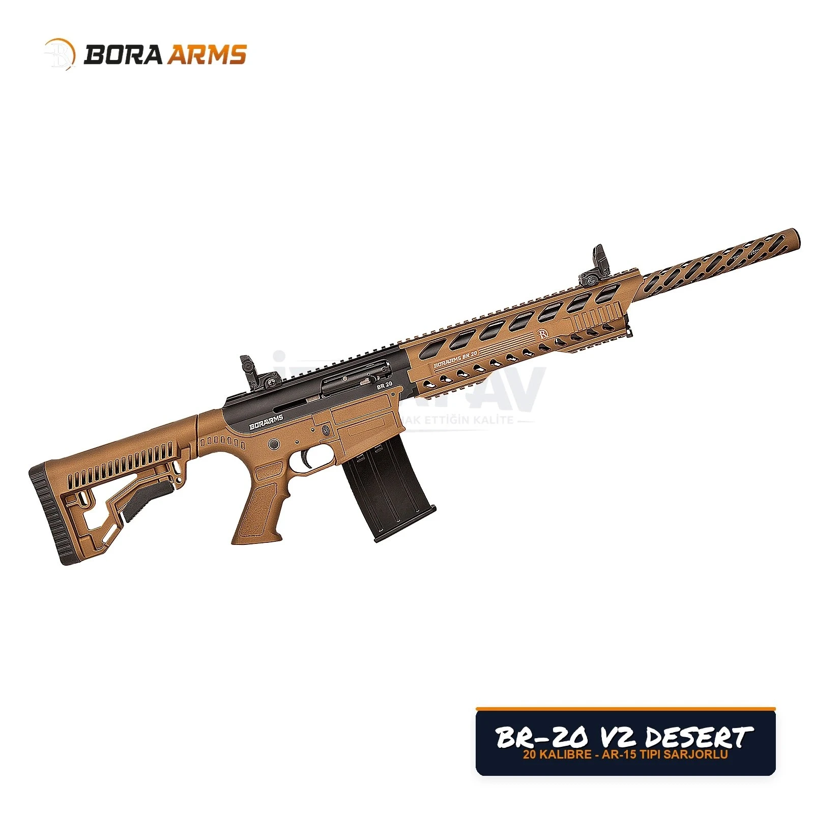 Bora Arms BR-20 V2 Çöl / Bronz 20 Kalibre Şarjörlü Av Tüfeği