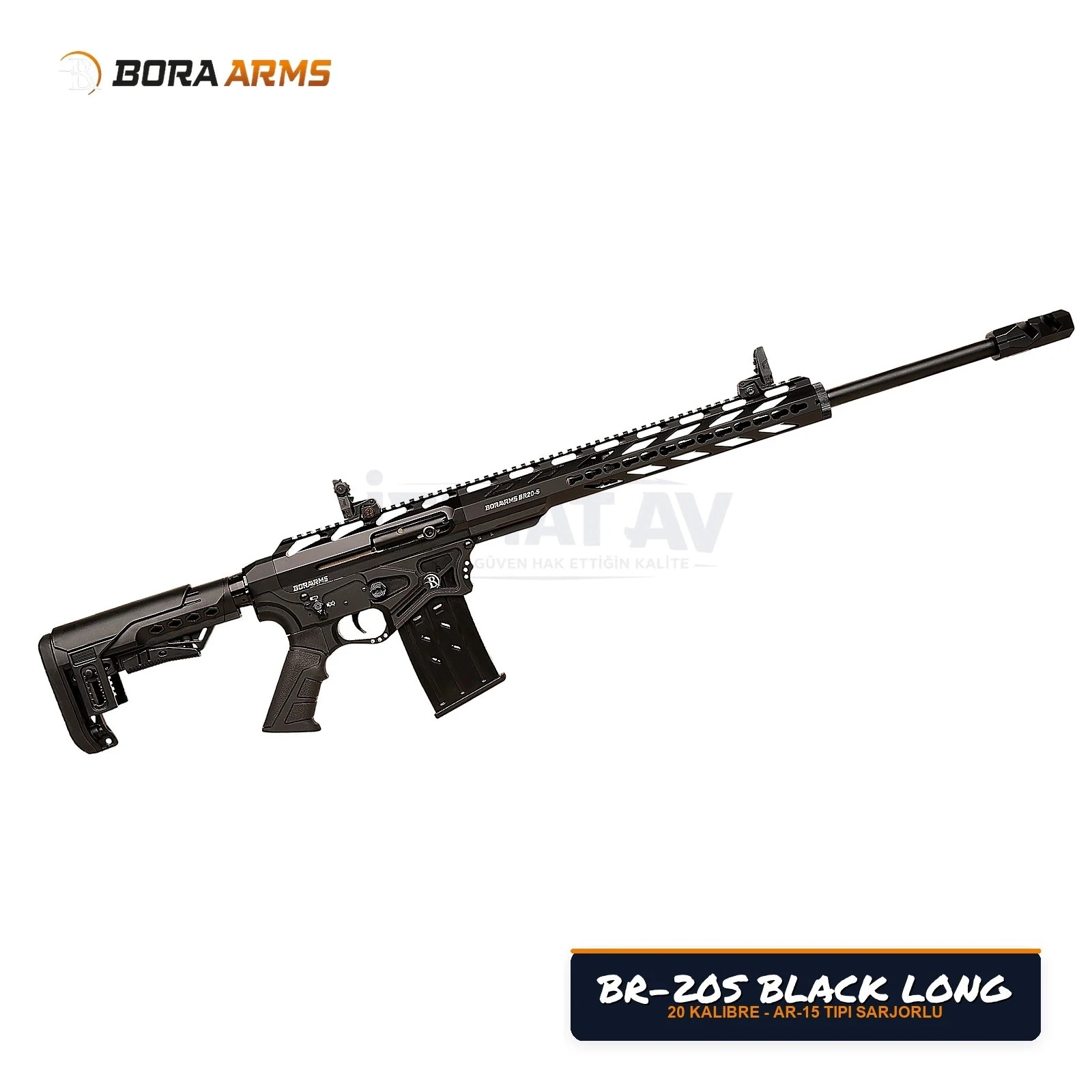 Bora Arms BR-20S Siyah Uzun Namlu 20 Kalibre Şarjörlü Av Tüfeği
