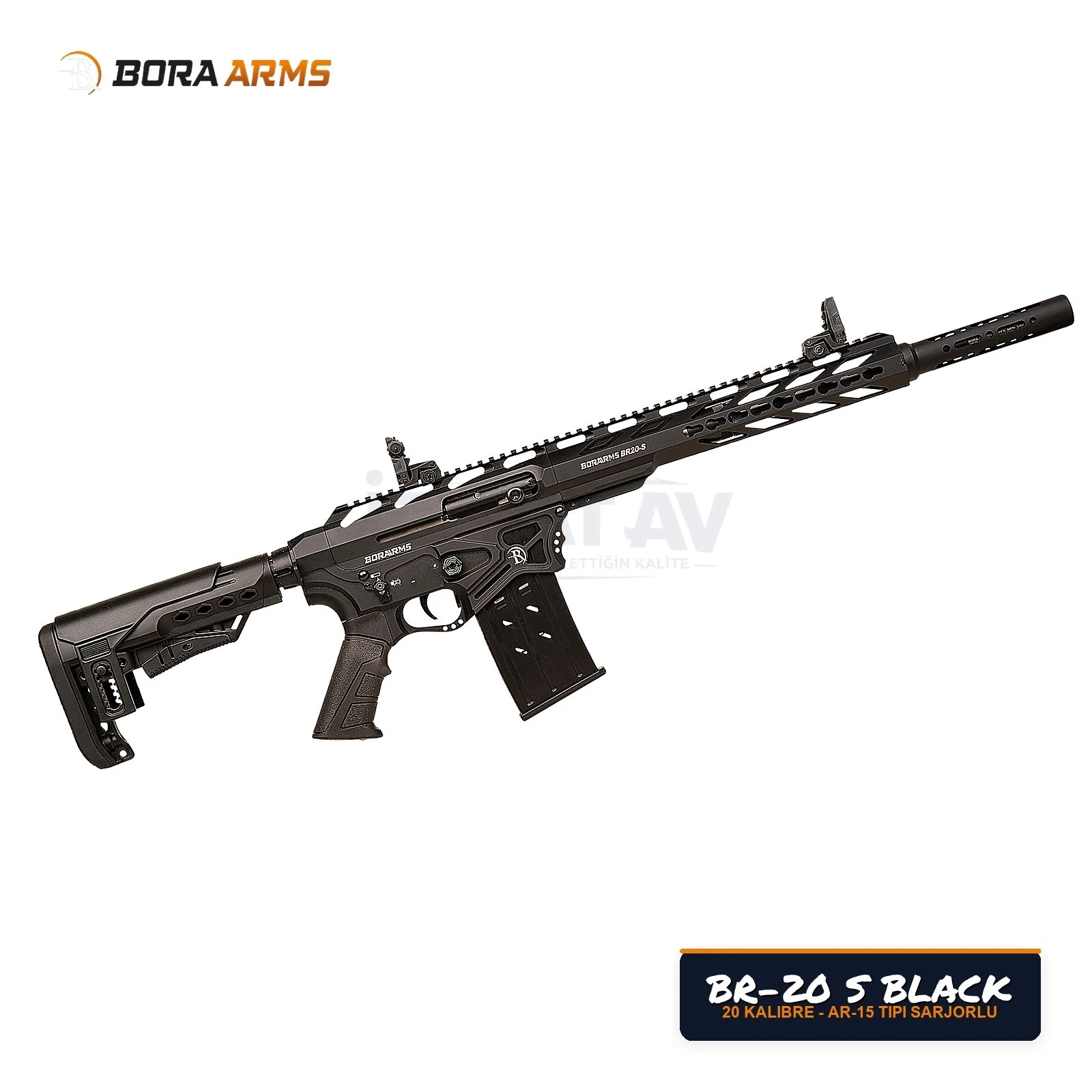 Bora Arms BR-20 S Siyah 20 Kalibre Şarjörlü Av Tüfeği