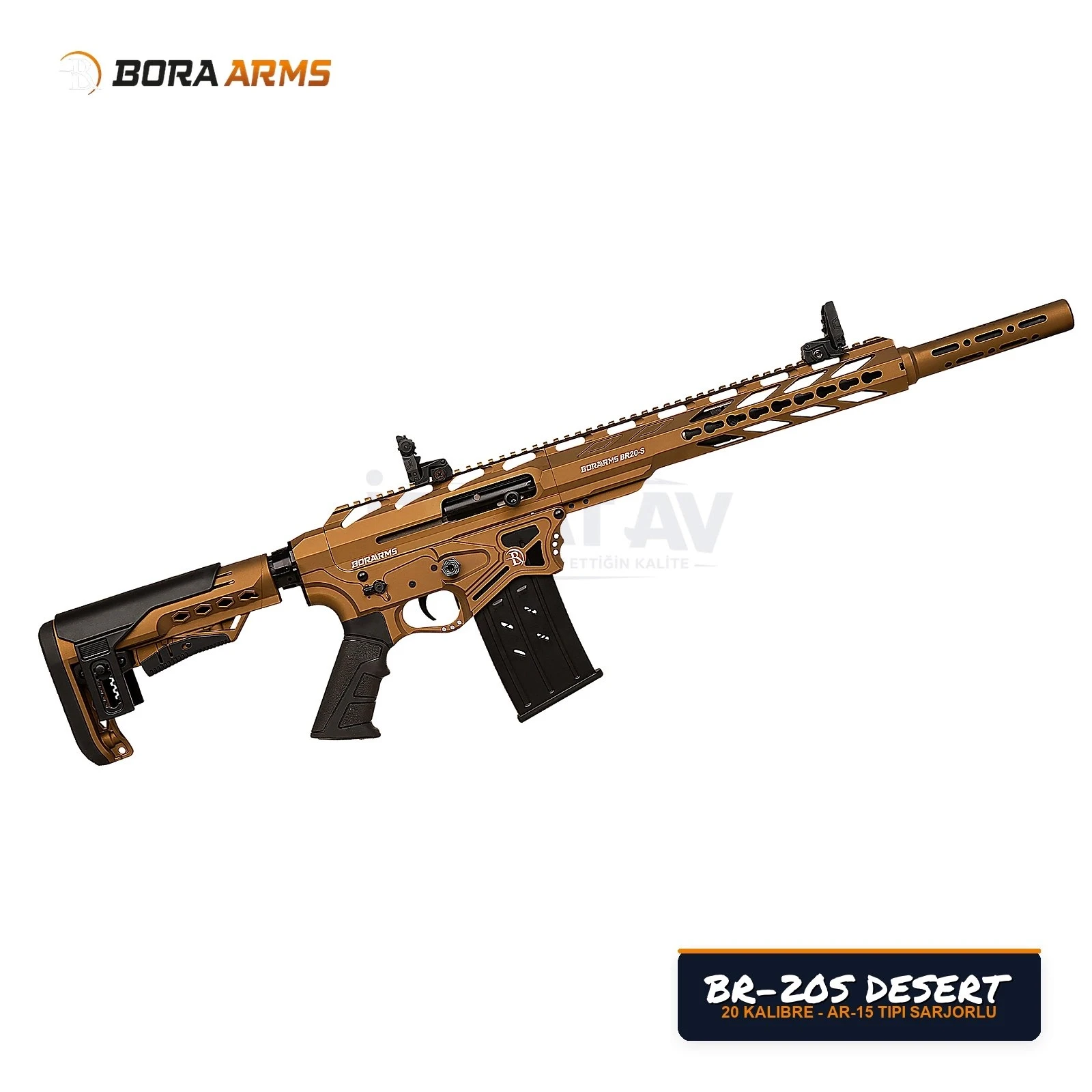 Bora Arms BR-20S Çöl / Bronz 20 Kalibre Şarjörlü Av Tüfeği