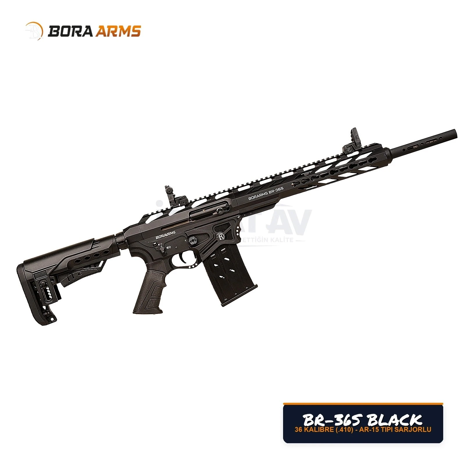 Bora Arms BR-36S Siyah 36 Kalibre (.410) Şarjörlü Av Tüfeği