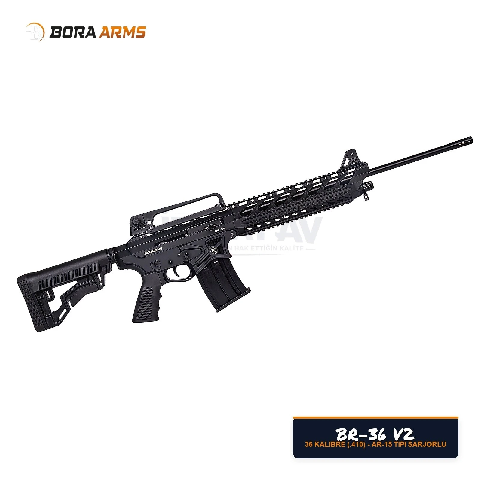 Bora Arms BR-36 V2 36 Kalibre (.410) Şarjörlü Av Tüfeği