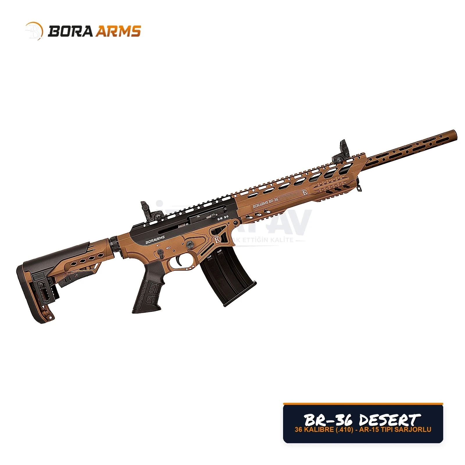 Bora Arms BR-36 Çöl / Bronz 36 Kalibre (.410) Şarjörlü Av Tüfeği