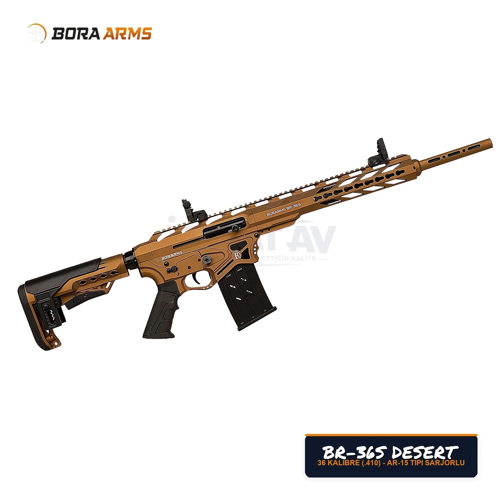 Bora Arms BR-36S Çöl / Bronz 36 Kalibre (.410) Şarjörlü Av Tüfeği