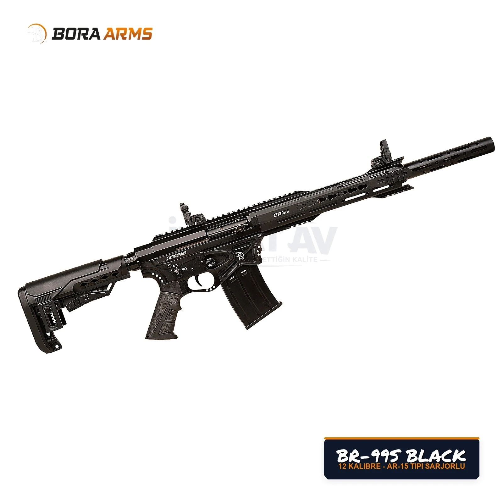 Bora Arms BR-99S Siyah 12 Kalibre Şarjörlü Av Tüfeği