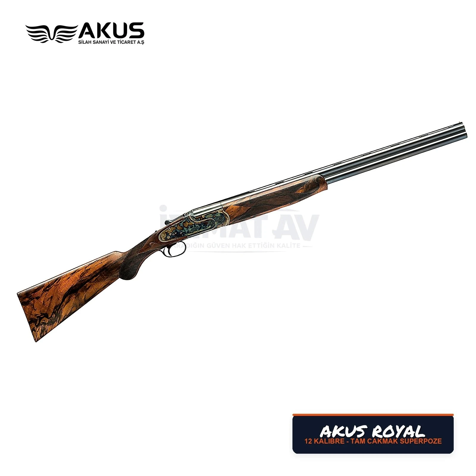 Akus Royal Tam Çakmak Süperpoze Av Tüfeği