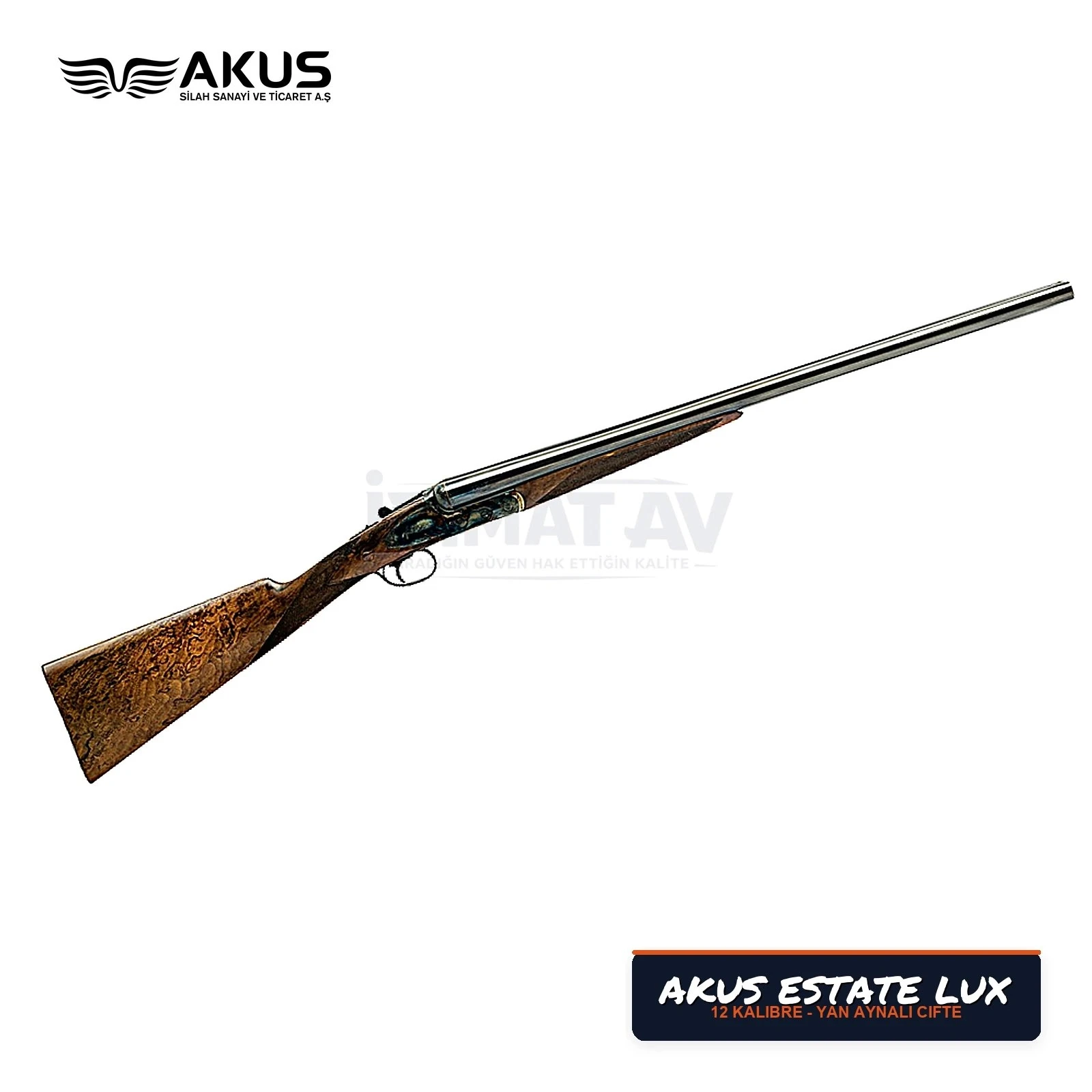 Akus Estate Lux Yan Aynalı Çifte Kırma Av Tüfeği